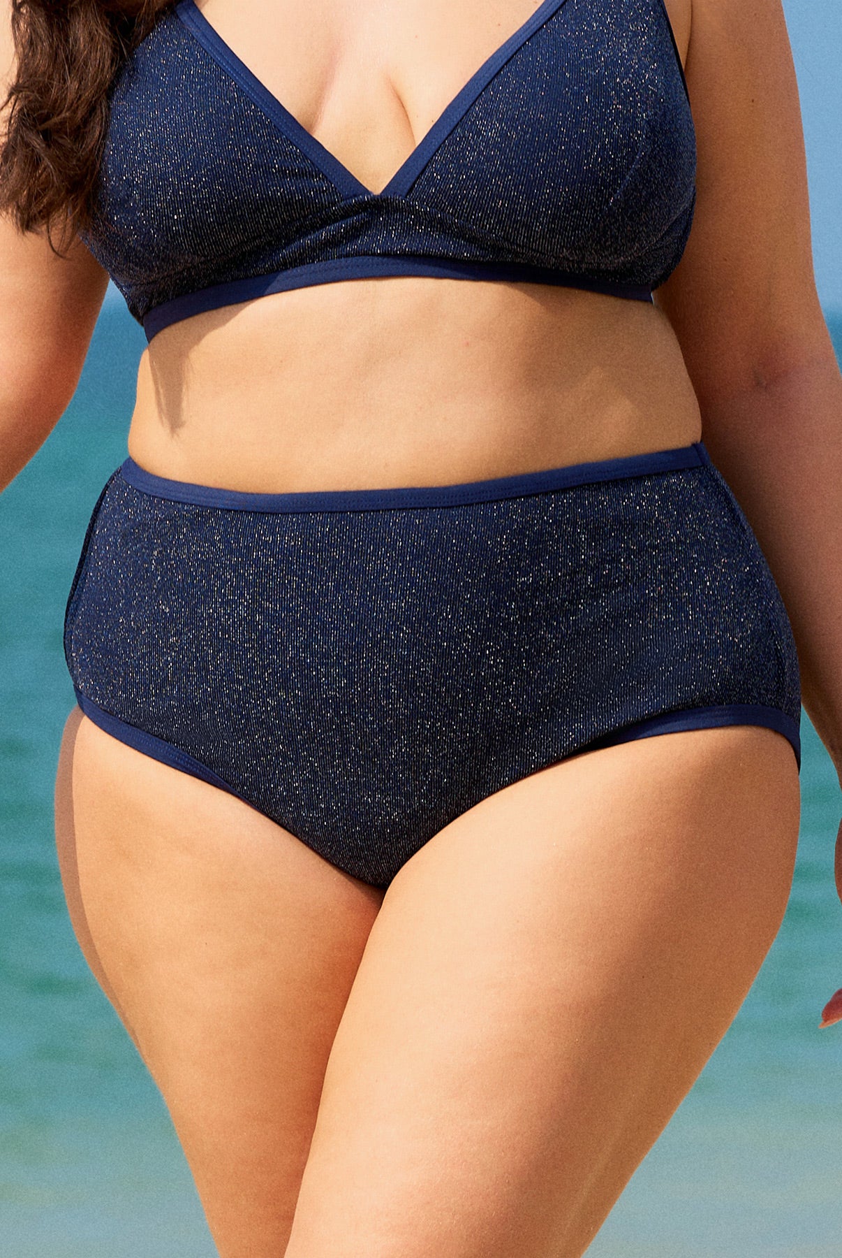 Women's Knitted Nylon Plus Size Bikini Bottoms Sustainable Plus Size Bikinis - BERLOOK