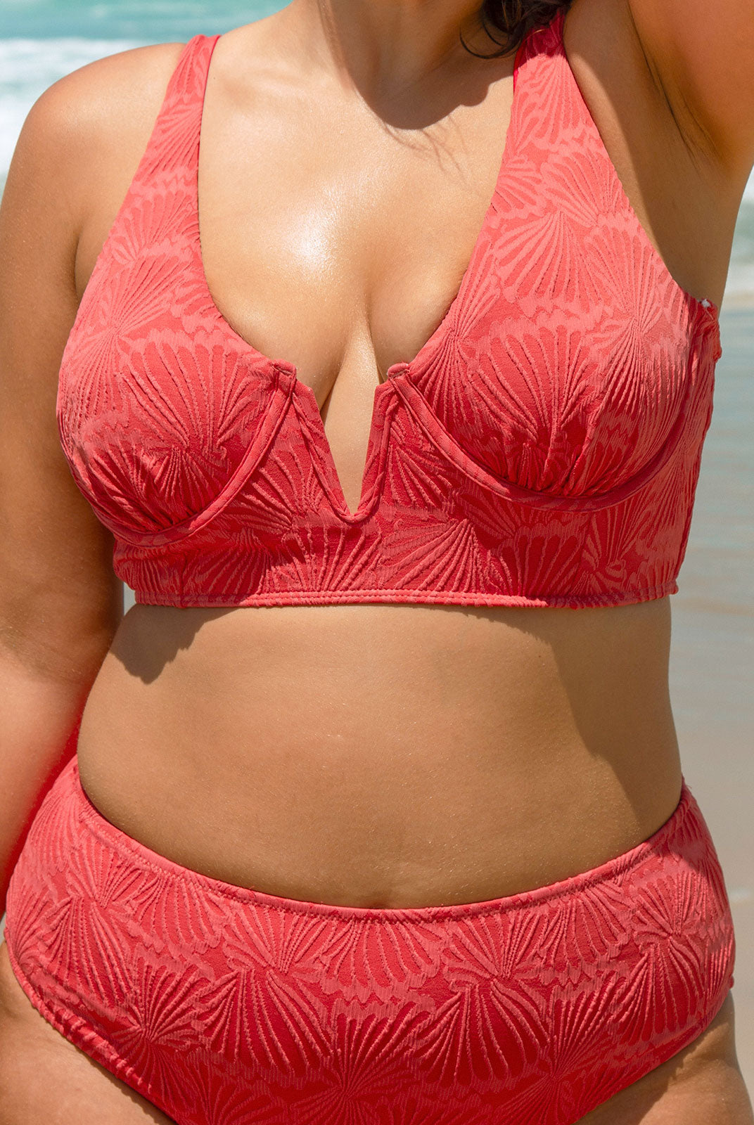 Women's Knitted Nylon Plus Size Bikini Top Sustainable Plus Size Bikinis - BERLOOK