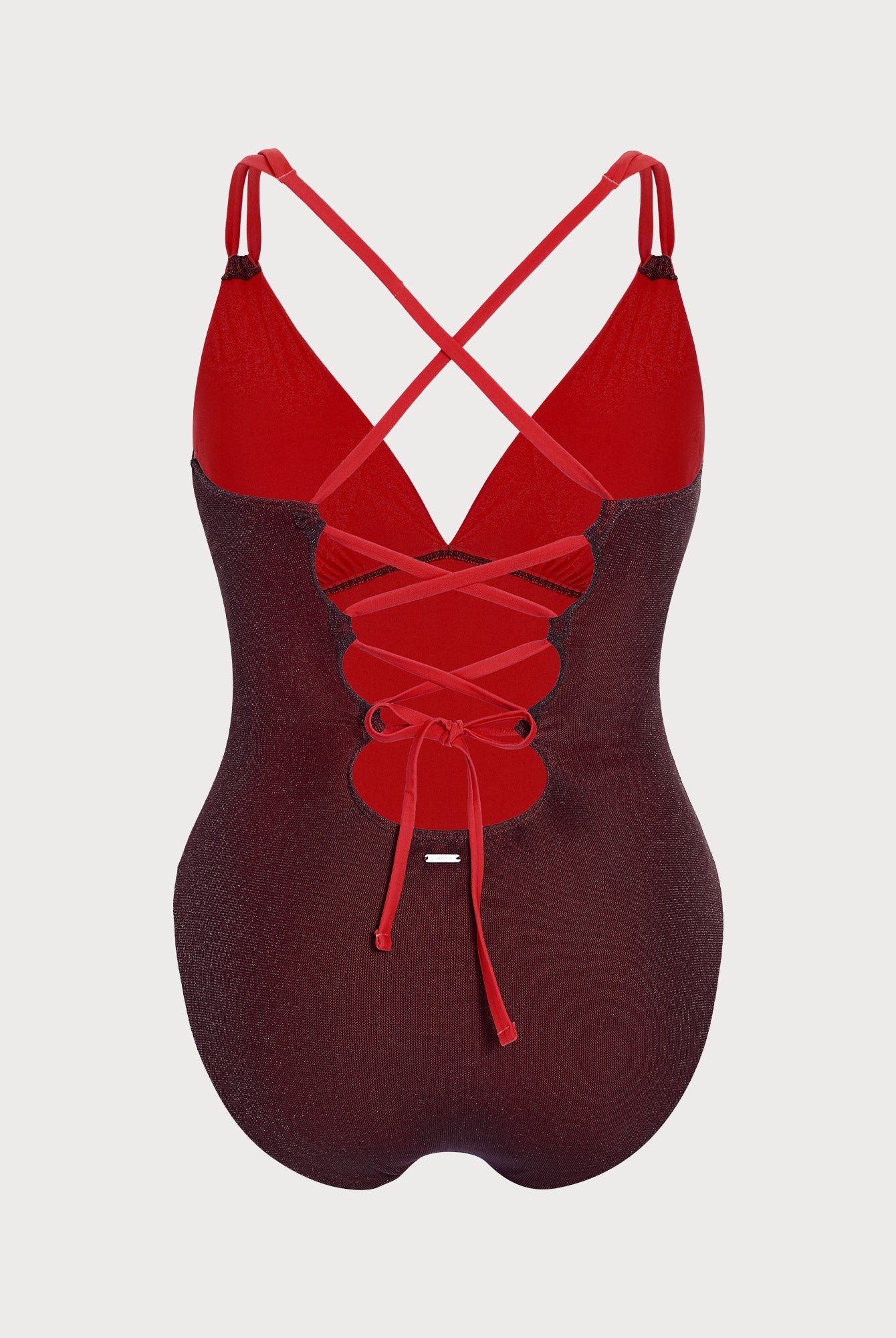 Women's Knitted Nylon Plus Size One-Piece Swimsuit Sustainable - BERLOOK - 06