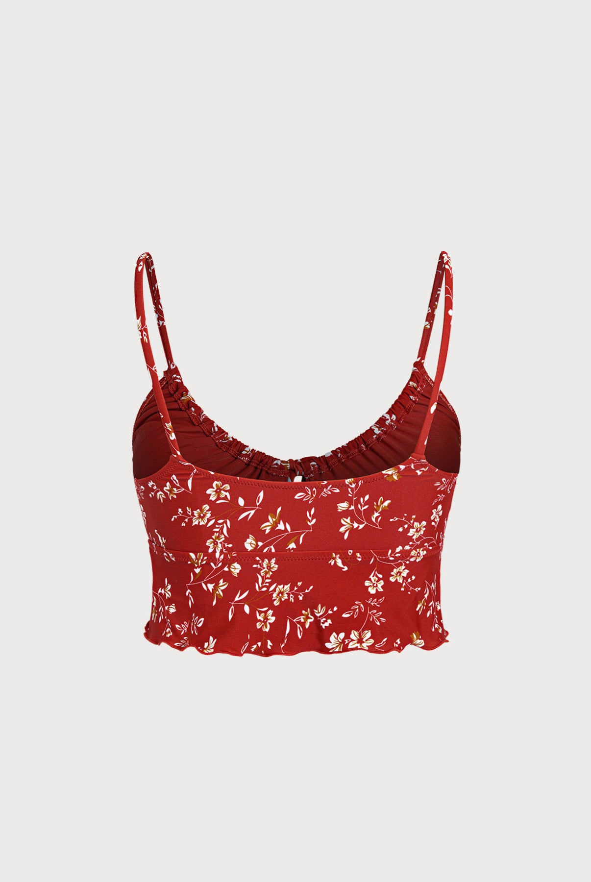 Women's Knitted Nylon Printed Tankini Tops Sustainable Tankinis - BERLOOK