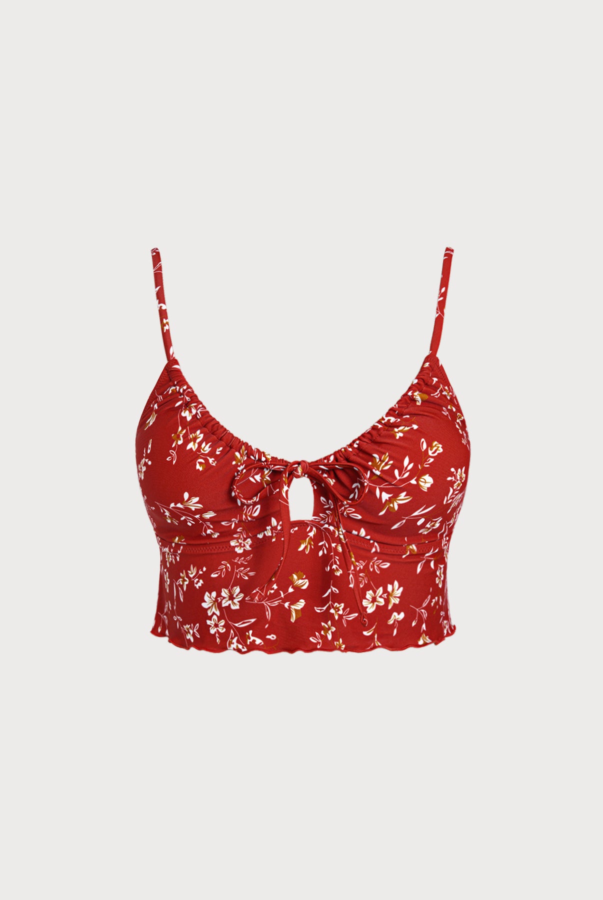 Women's Knitted Nylon Printed Tankini Tops Sustainable Tankinis - BERLOOK