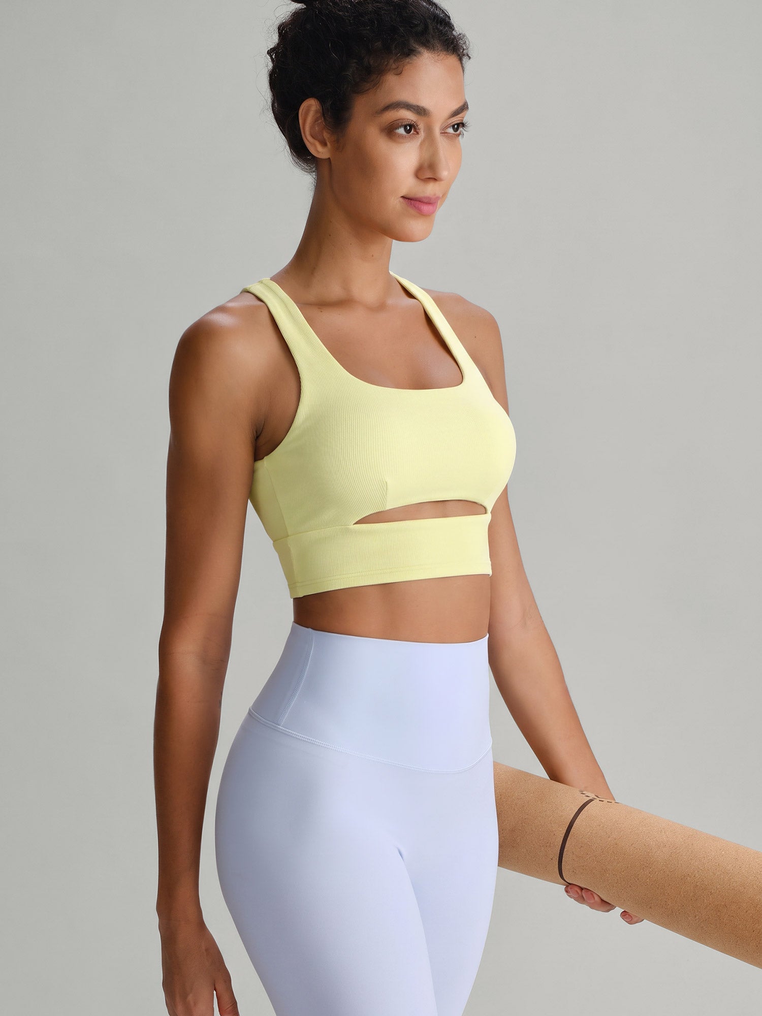 Women's Knitted Nylon Sports Bra Sustainable - BERLOOK - 02