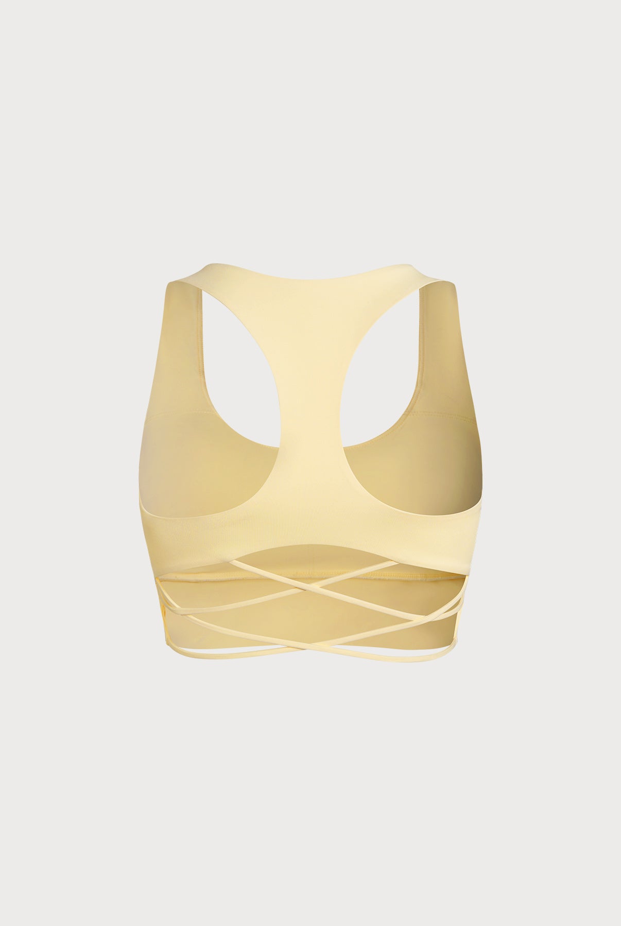 Women's Knitted Nylon Sports Bra Sustainable Yoga Tops - BERLOOK