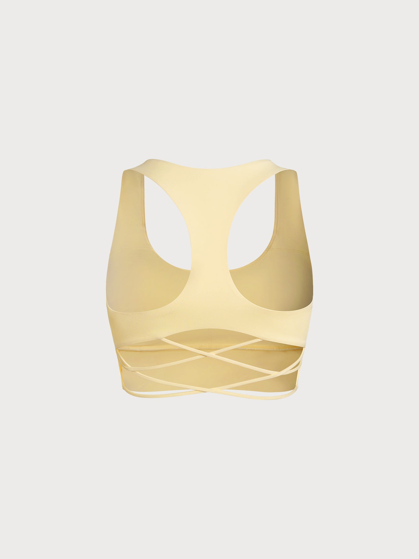 Women's Knitted Nylon Sports Bra Sustainable Yoga Tops - BERLOOK
