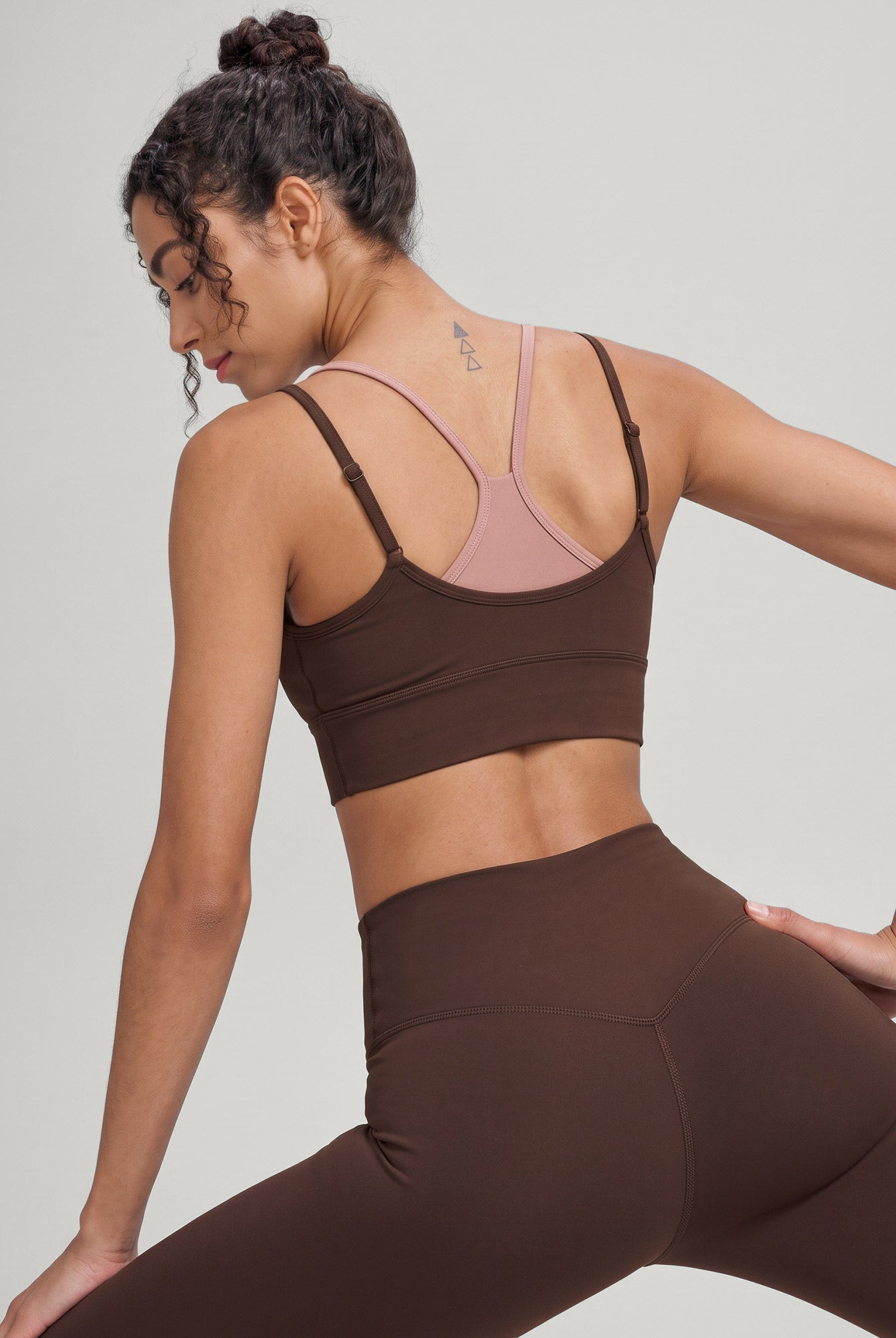 Women's Knitted Nylon Sports Bra Sustainable - BERLOOK - 01
