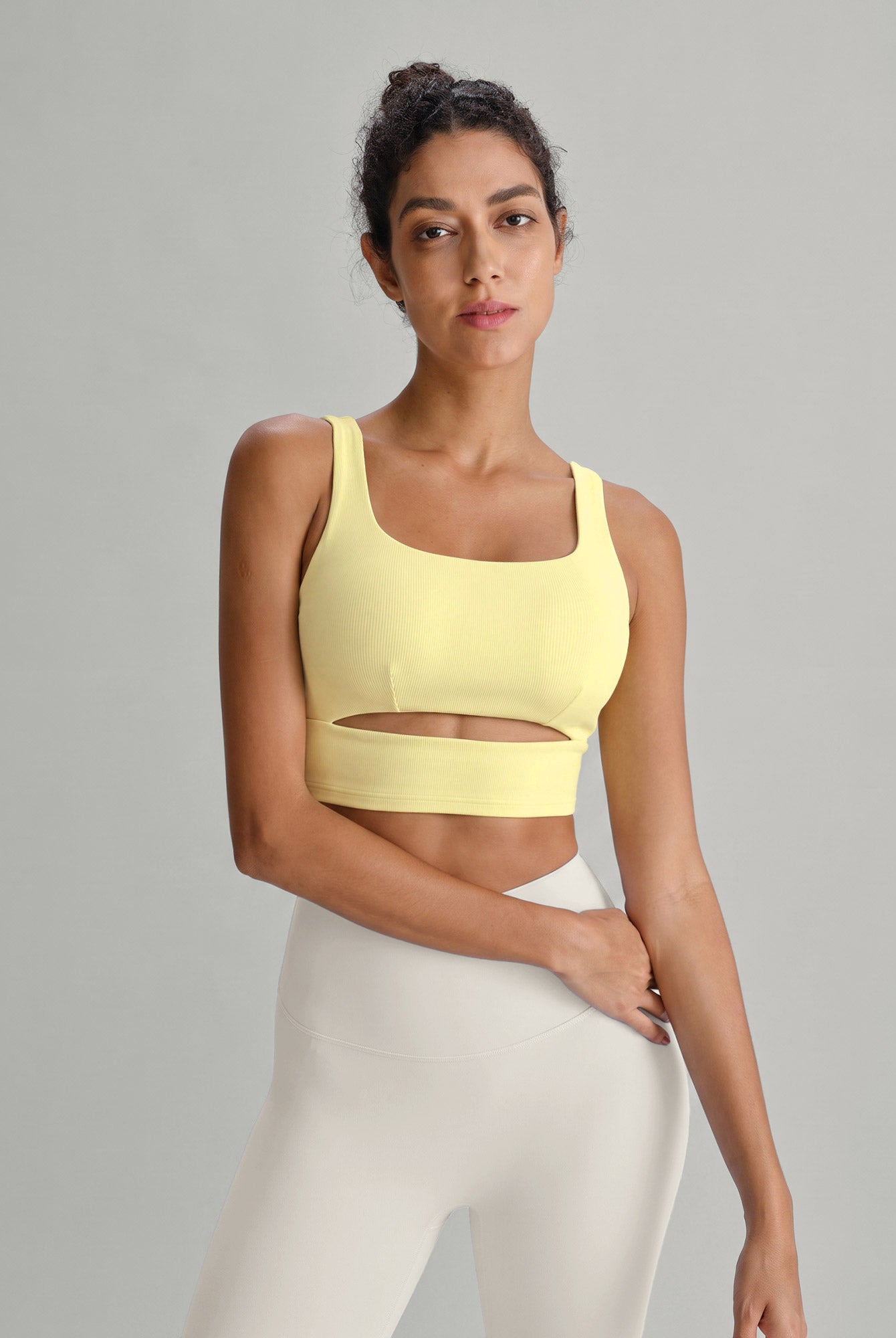Women's Knitted Nylon Sports Bra Sustainable - BERLOOK