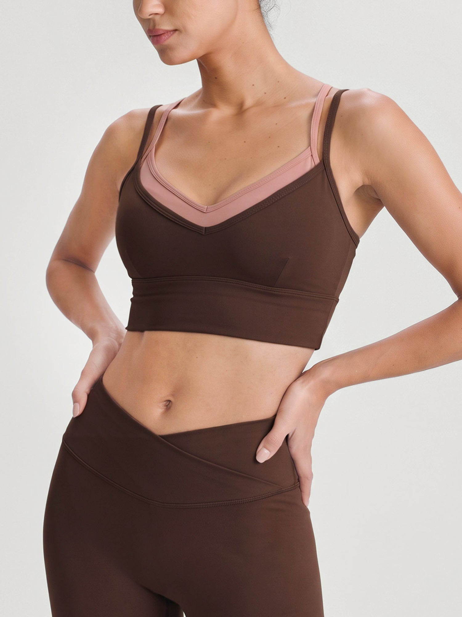 Women's Knitted Nylon Sports Bra Sustainable - BERLOOK