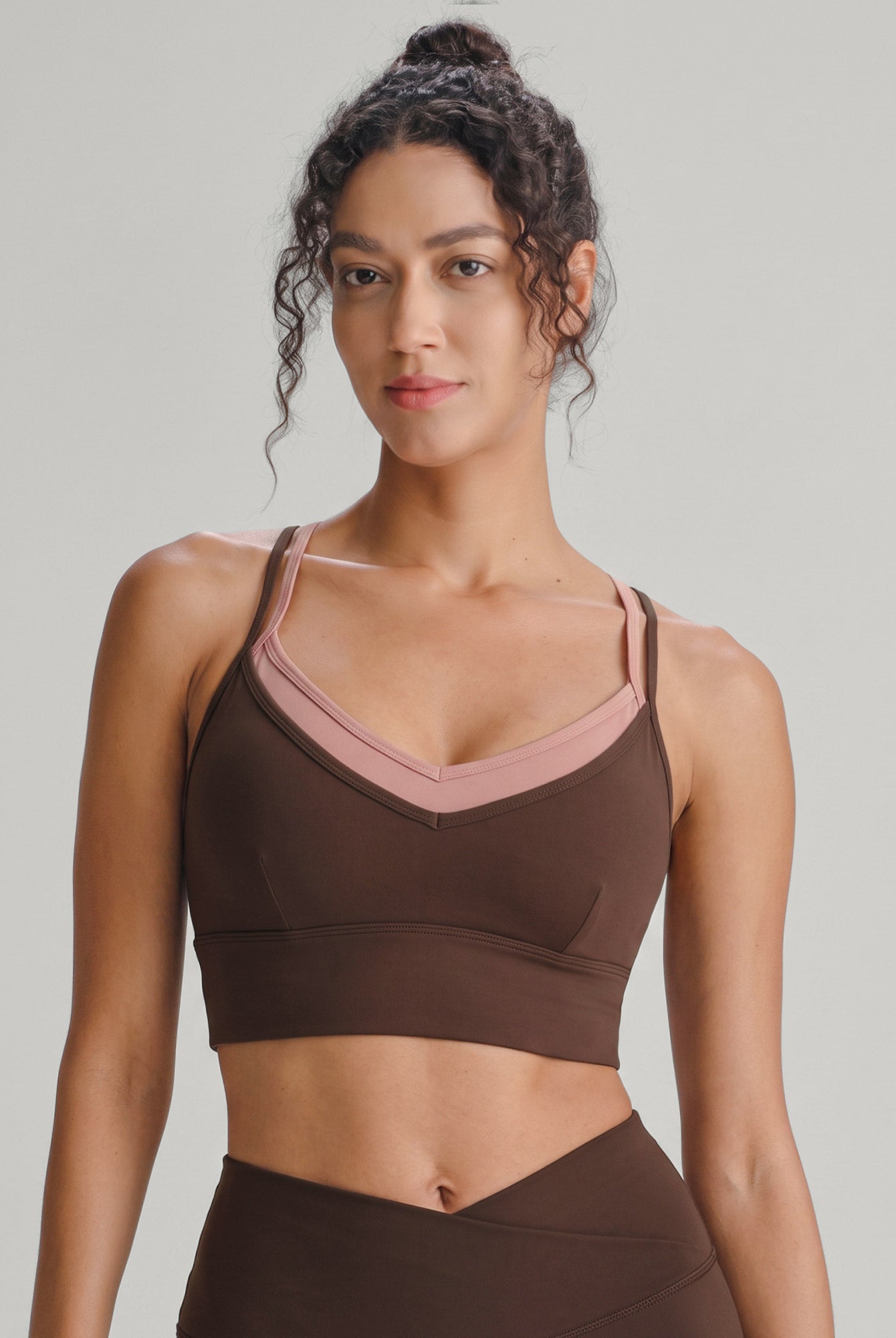 Women's Knitted Nylon Sports Bra Sustainable - BERLOOK