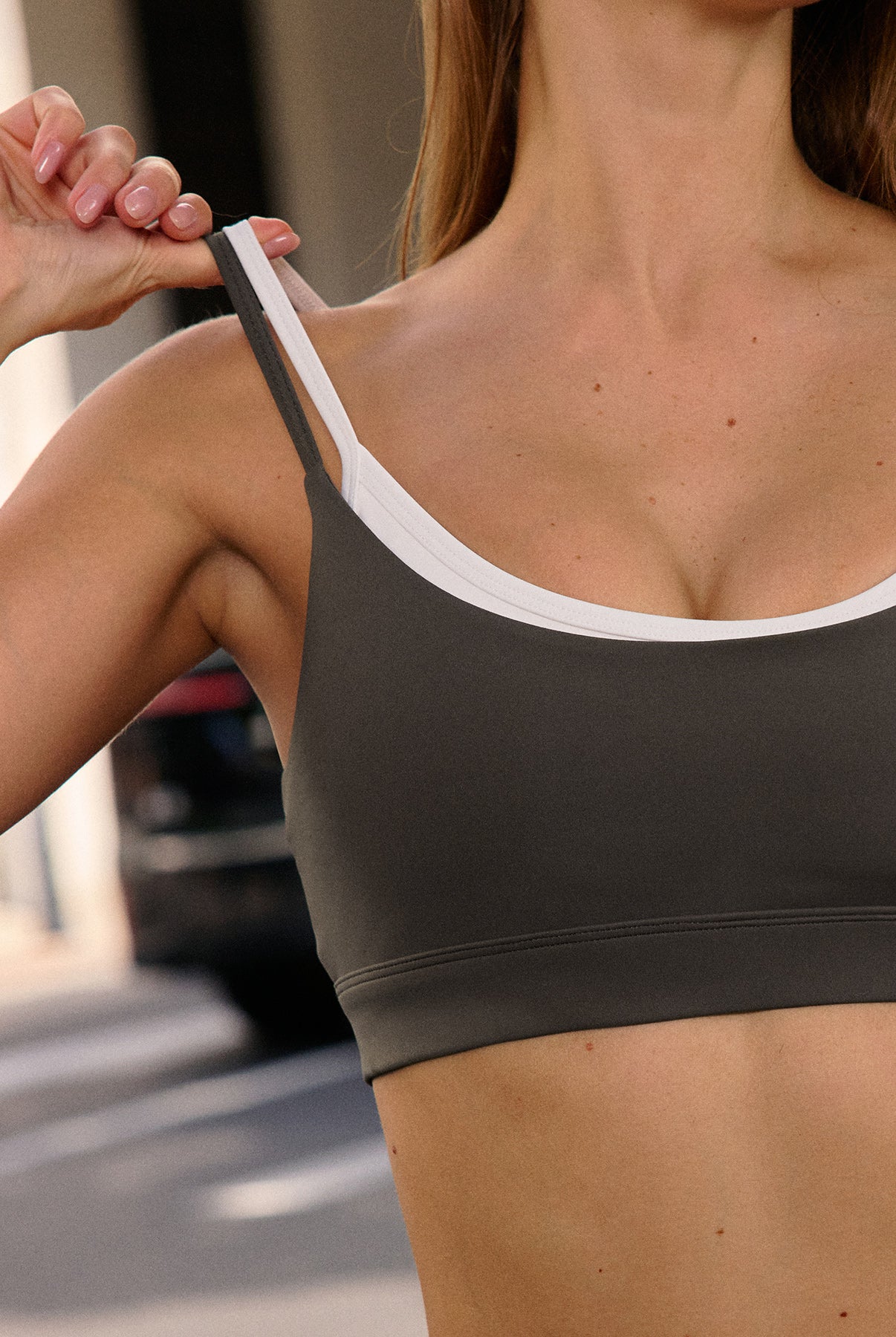 Women's Knitted Nylon Sports Bra Sustainable Yoga Tops - BERLOOK