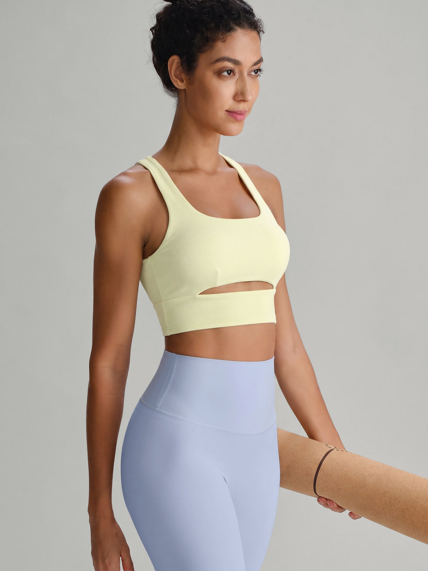 Women's Knitted Nylon Sports Bra Sustainable - BERLOOK
