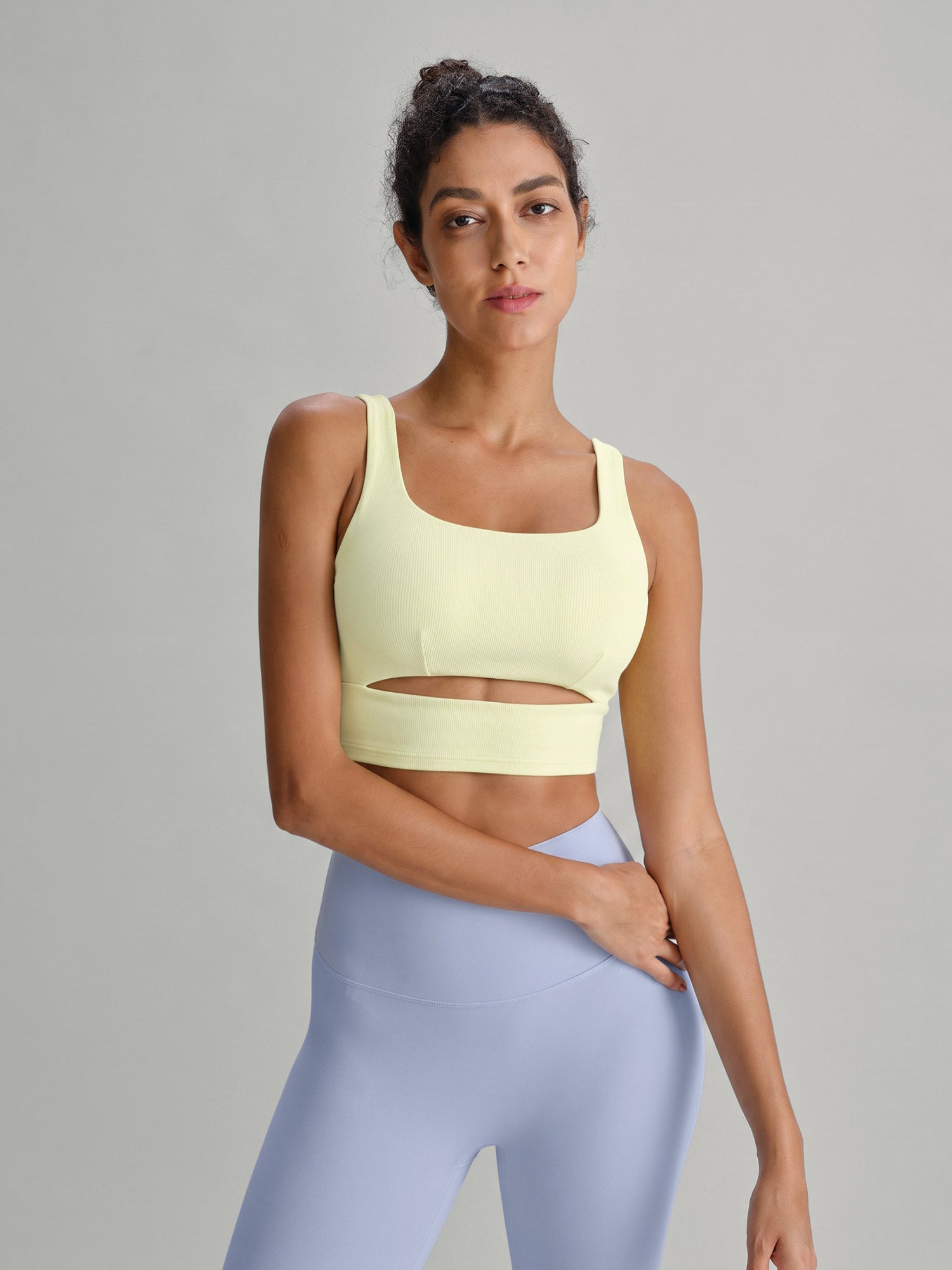 Women's Knitted Nylon Sports Bra Sustainable - BERLOOK