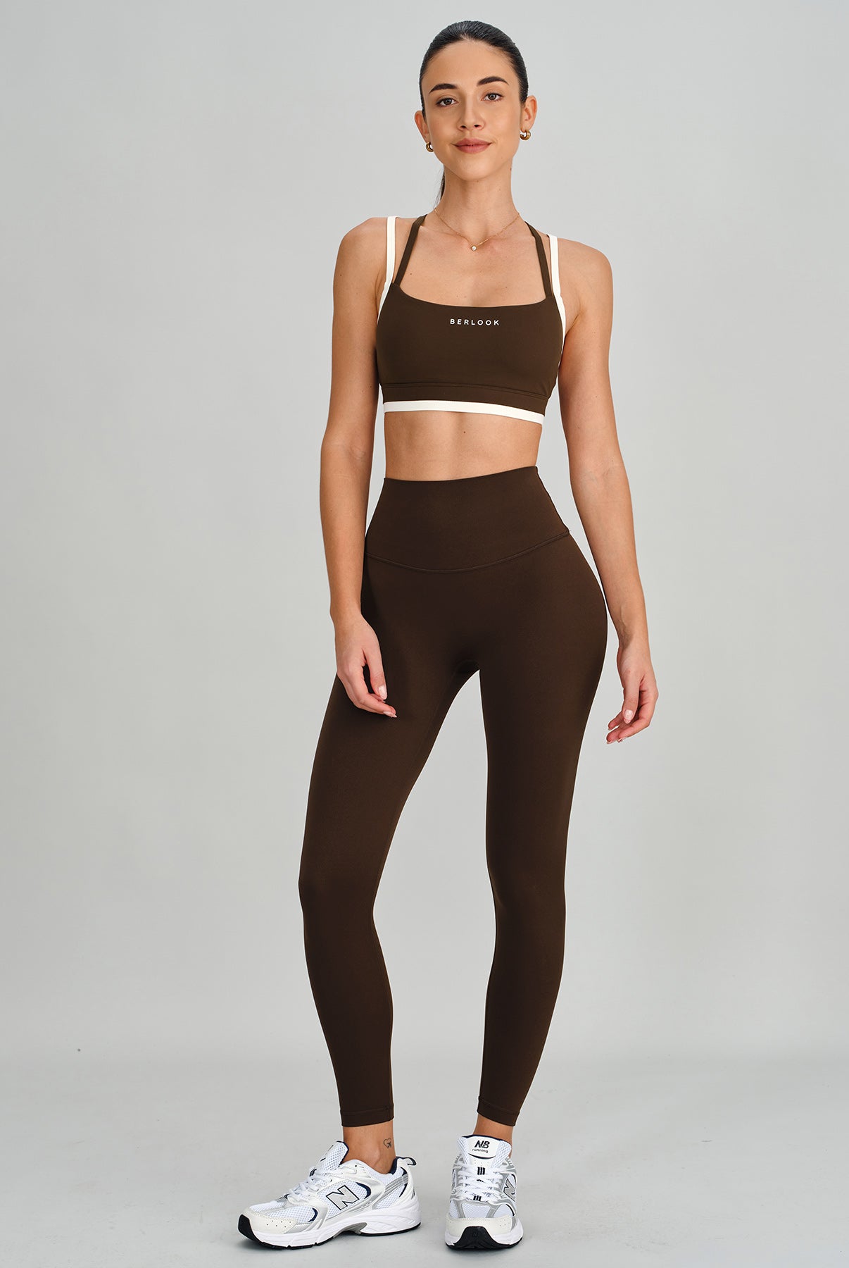 Women's Knitted Nylon Sports Bra Sustainable Yoga Tops - BERLOOK