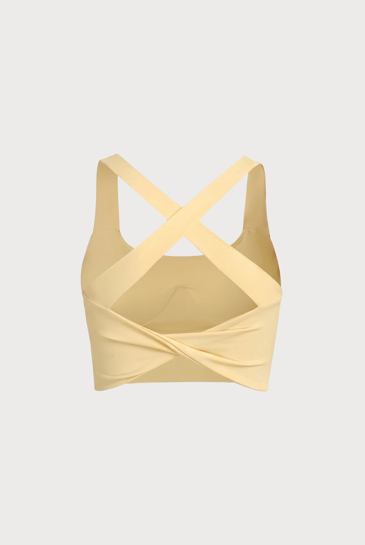 Women's Knitted Nylon Sports Bra Sustainable Yoga Tops - BERLOOK