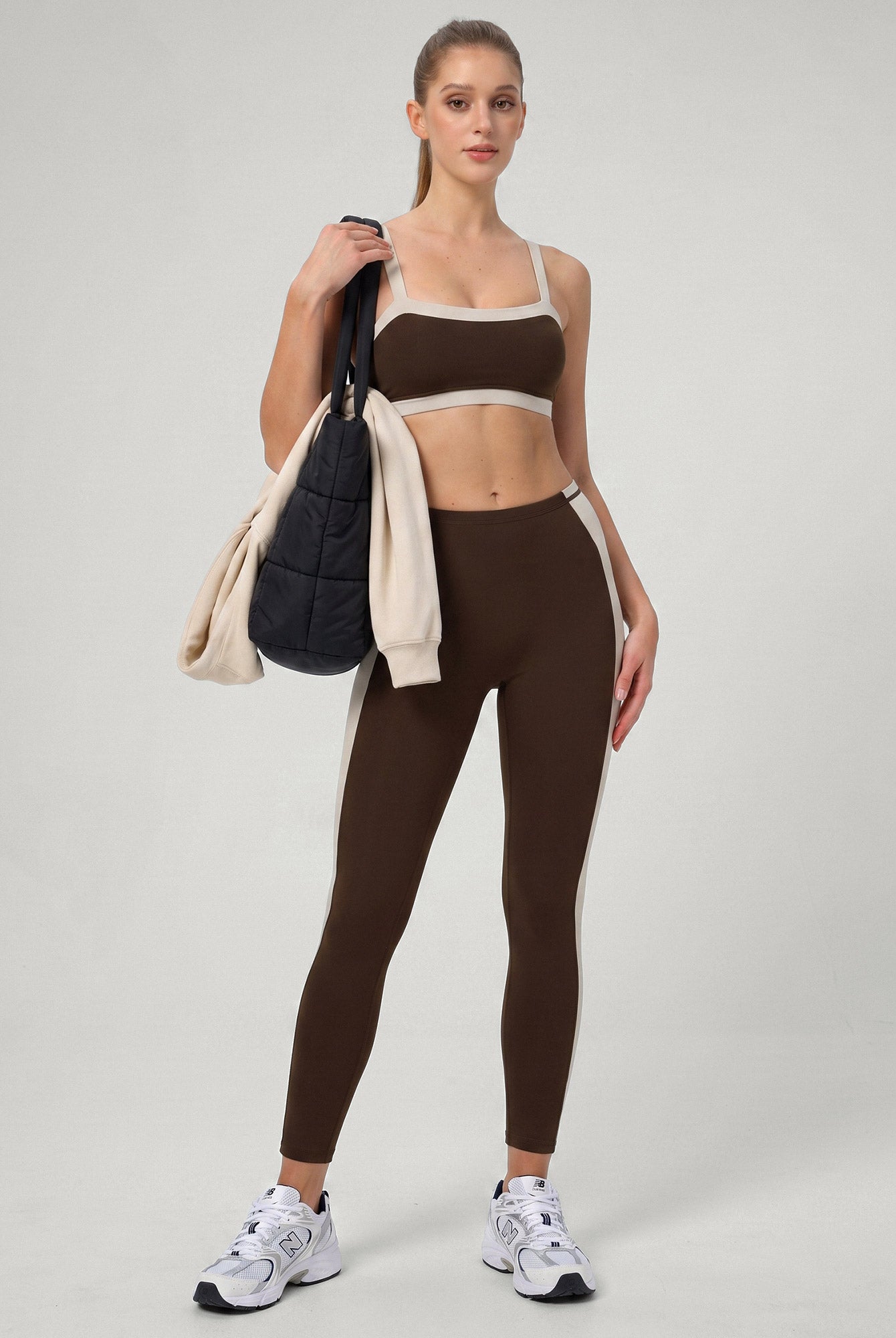 Women's Knitted Nylon Sports Bra Sustainable - BERLOOK