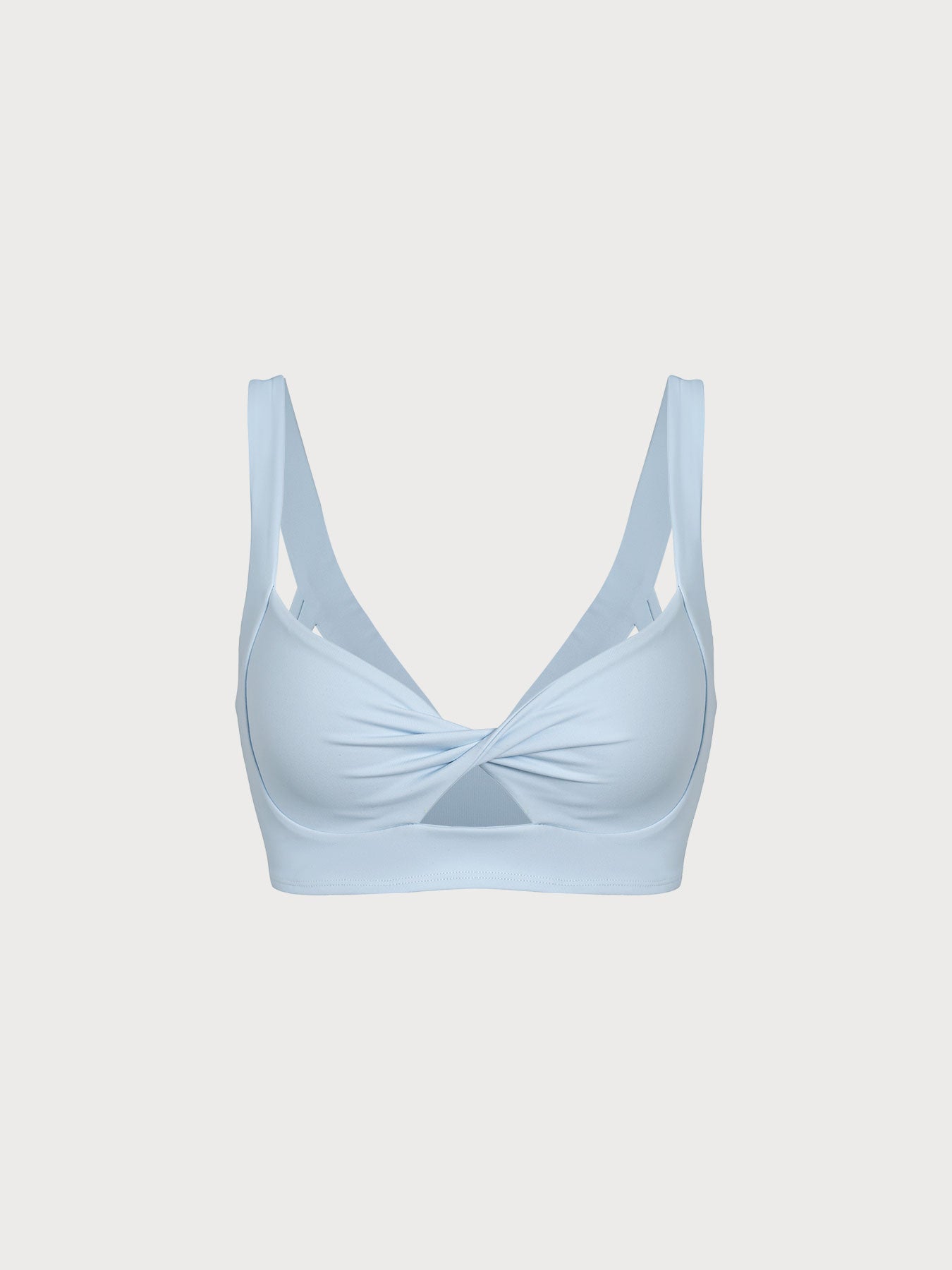 Women's Knitted Nylon Sports Bra Sustainable Yoga Tops - BERLOOK
