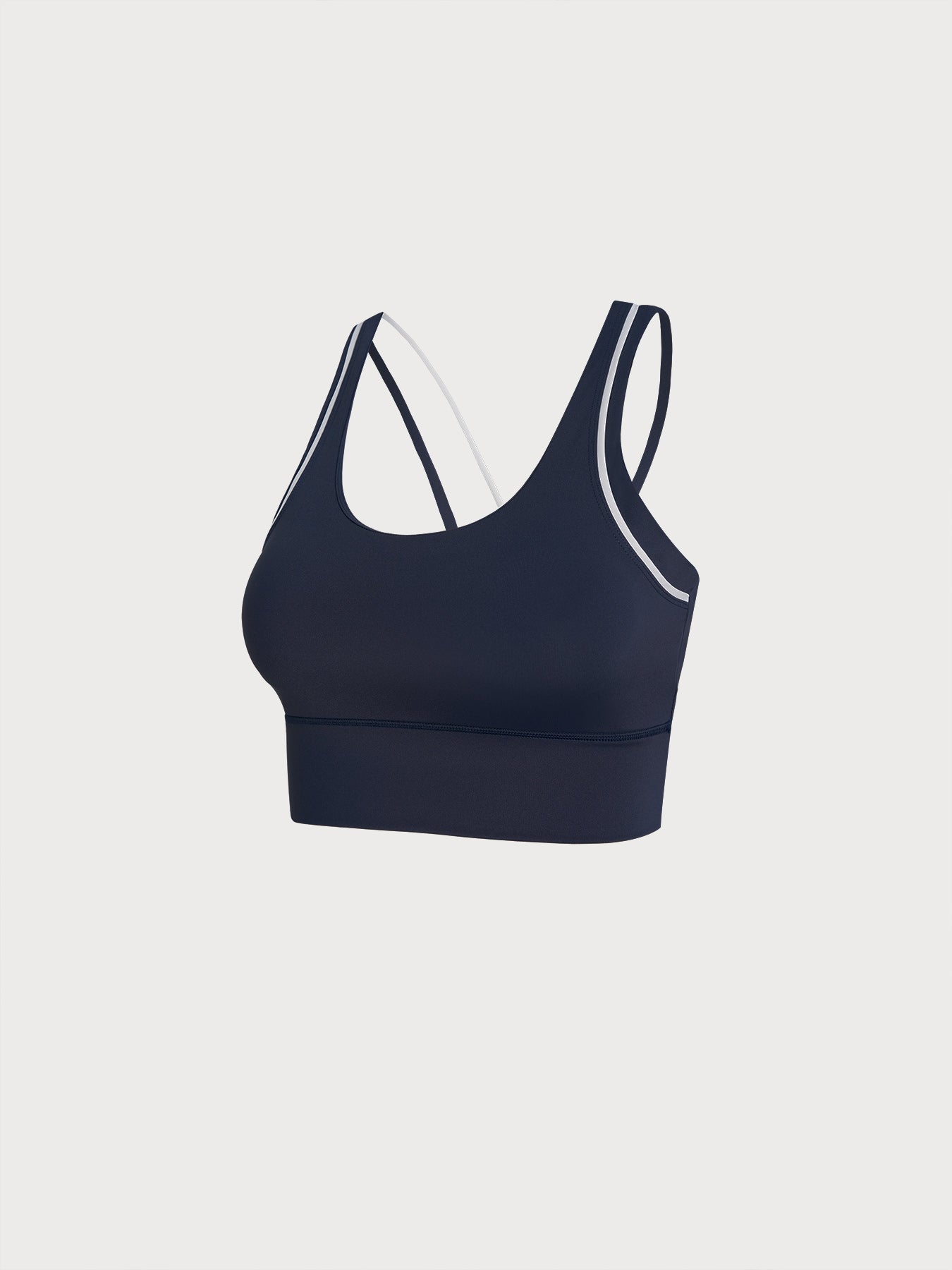 Women's Knitted Nylon Sports Bra Sustainable Yoga Tops - BERLOOK
