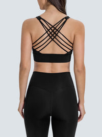 Women's Knitted Nylon Sports Bras Sustainable Yoga Tops - BERLOOK