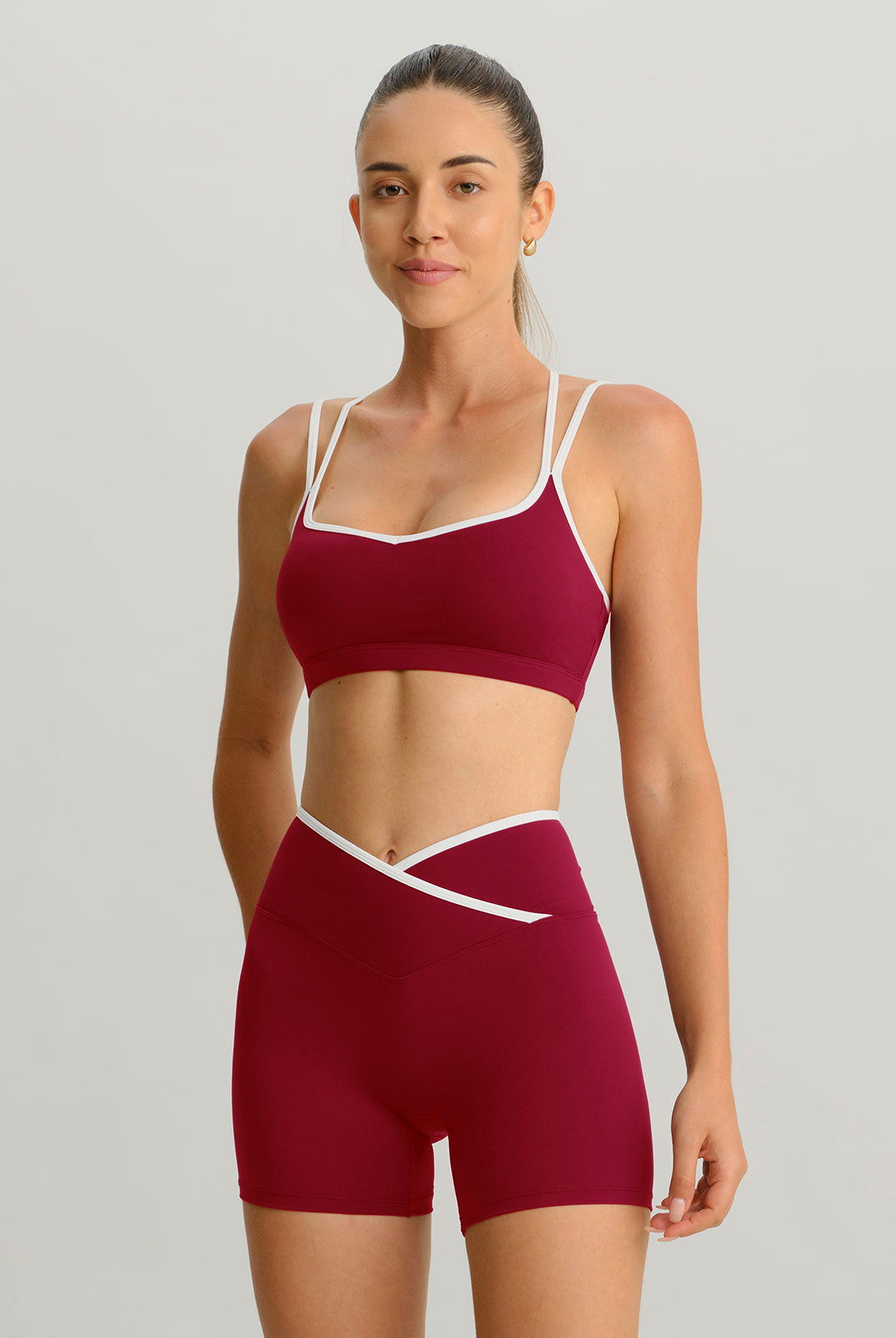 Women's Knitted Nylon Sports Bras Sustainable Yoga Tops - BERLOOK
