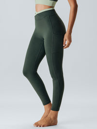 Women's Knitted Nylon Sports Leggings Sustainable Yoga Bottoms - BERLOOK