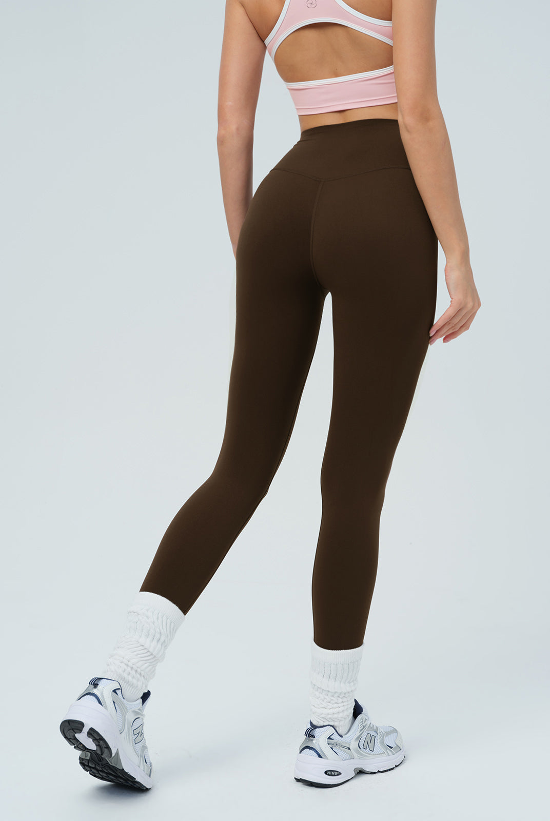 Women's Knitted Nylon Sports Leggings Sustainable Yoga Bottoms - BERLOOK