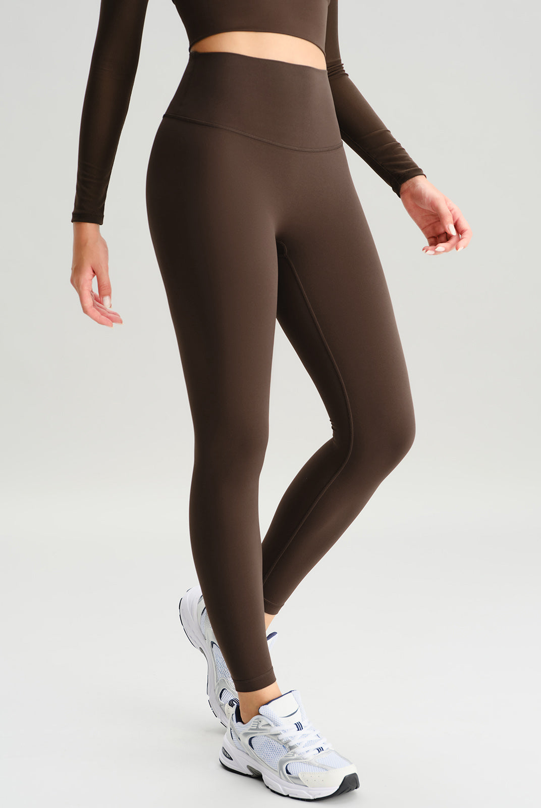 Women's Knitted Nylon Sports Leggings Sustainable Yoga Bottoms - BERLOOK