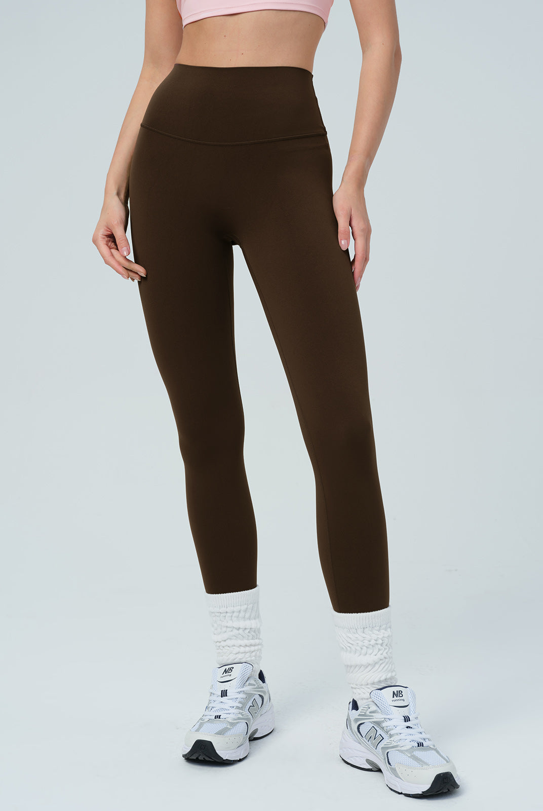 Women's Knitted Nylon Sports Leggings Sustainable Yoga Bottoms - BERLOOK