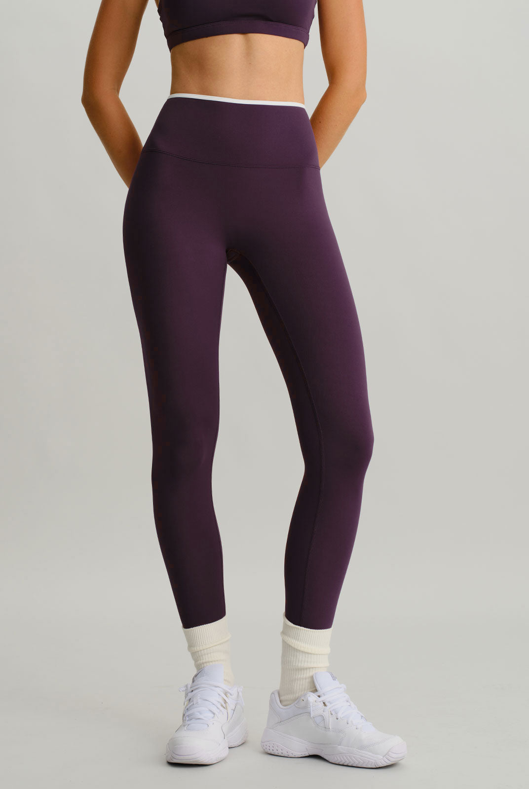 Women's Knitted Nylon Sports Leggings Sustainable Yoga Bottoms - BERLOOK
