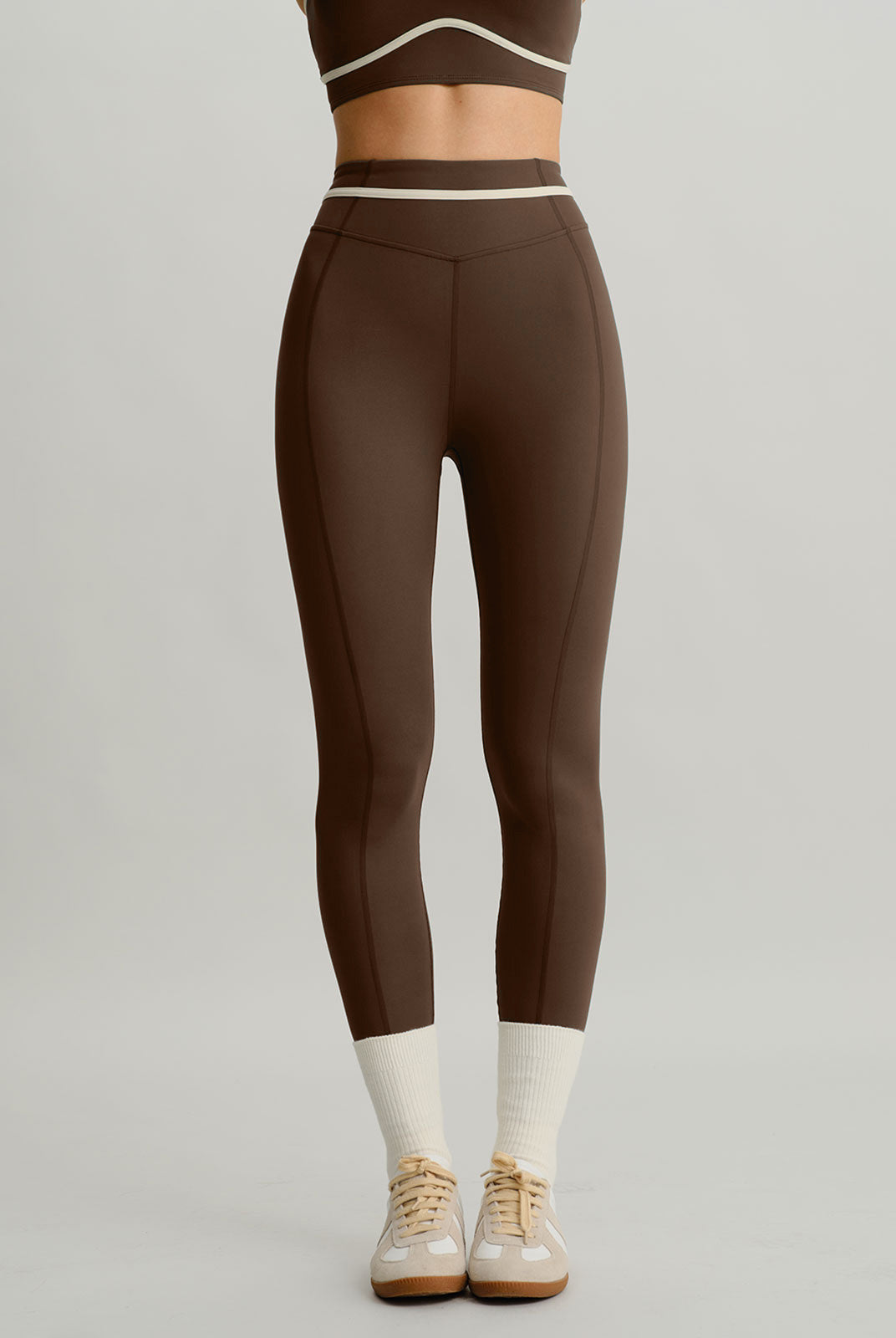 Women's Knitted Nylon Sports Leggings Sustainable Yoga Bottoms - BERLOOK