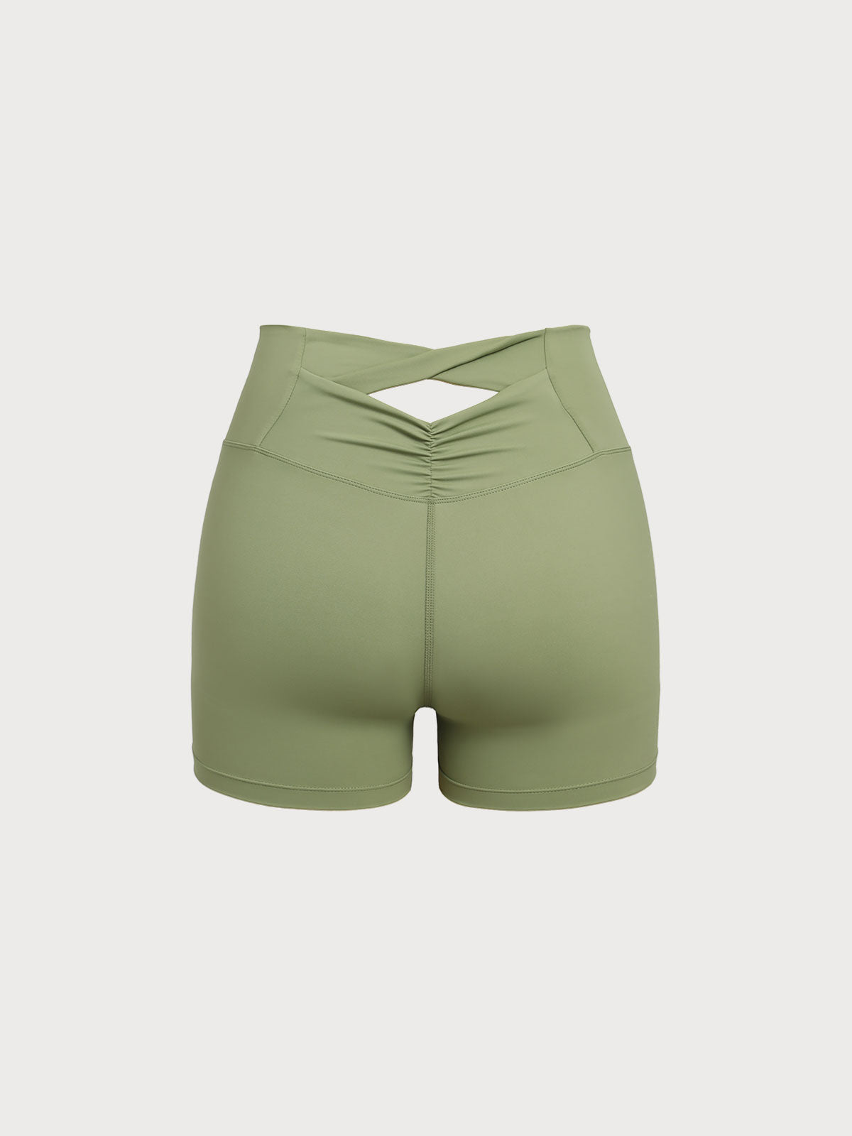 Women's Knitted Nylon Sports Shorts Sustainable Yoga Bottoms - BERLOOK