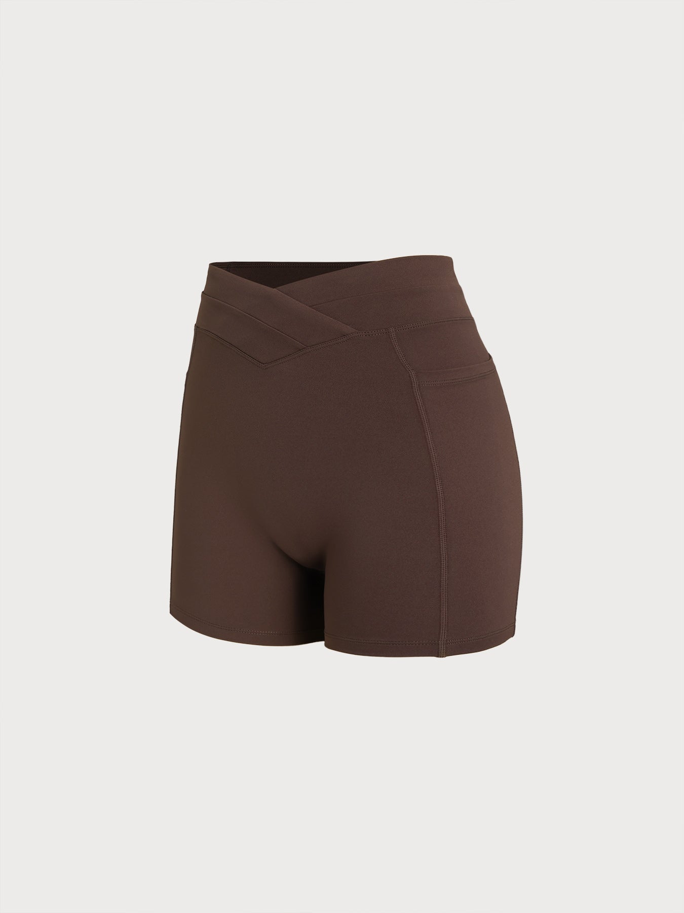 Women's Knitted Nylon Sports Shorts Sustainable Yoga Bottoms - BERLOOK