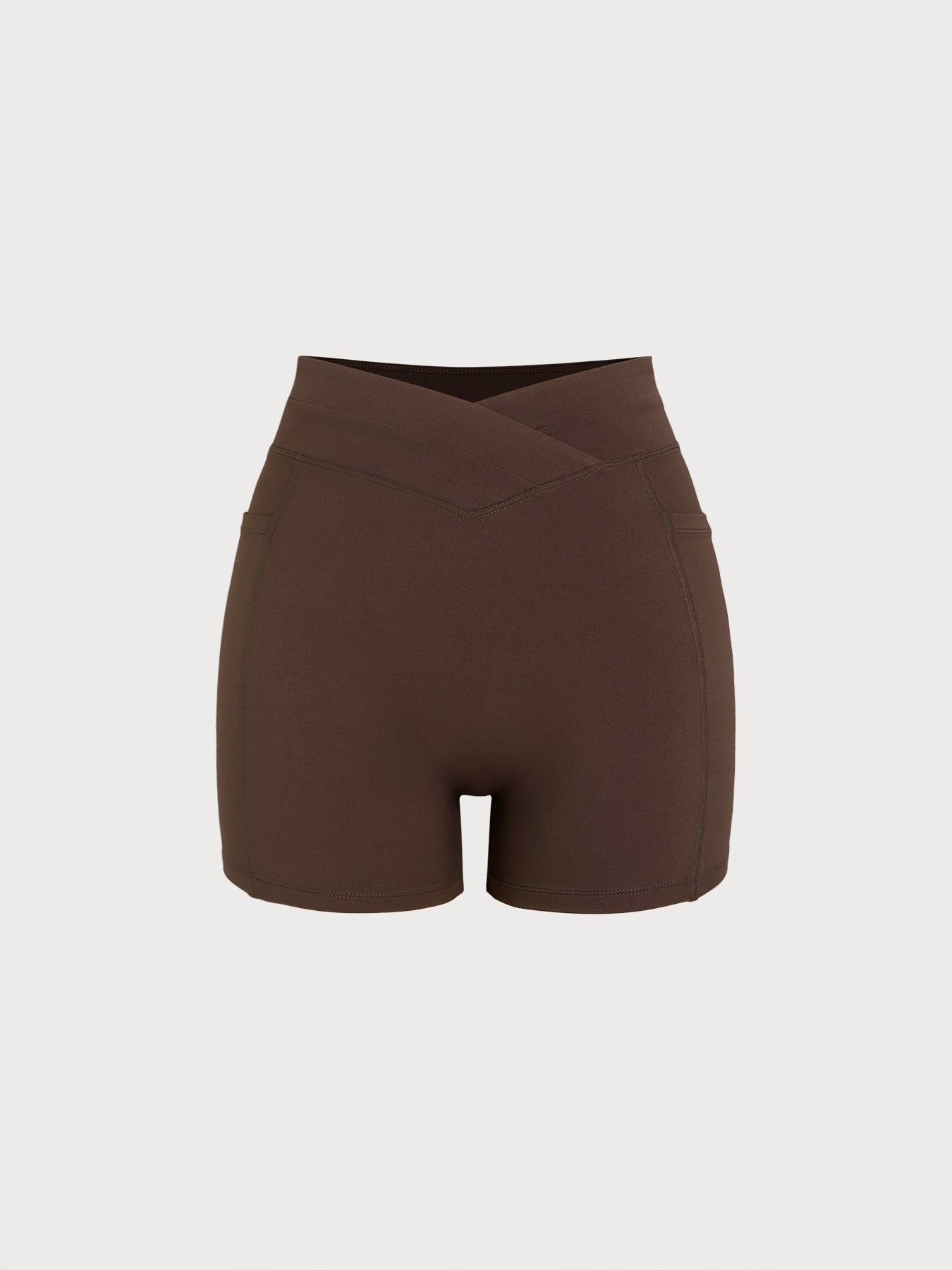Women's Knitted Nylon Sports Shorts Sustainable Yoga Bottoms - BERLOOK