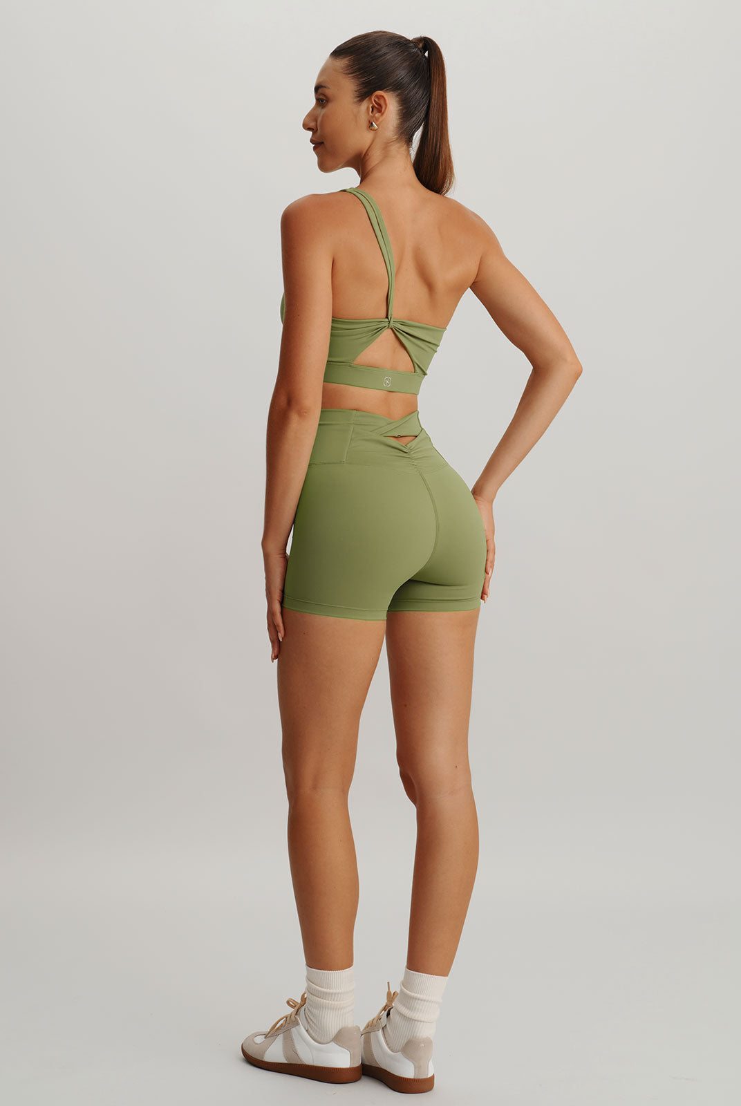 Women's Knitted Nylon Sports Shorts Sustainable Yoga Bottoms - BERLOOK