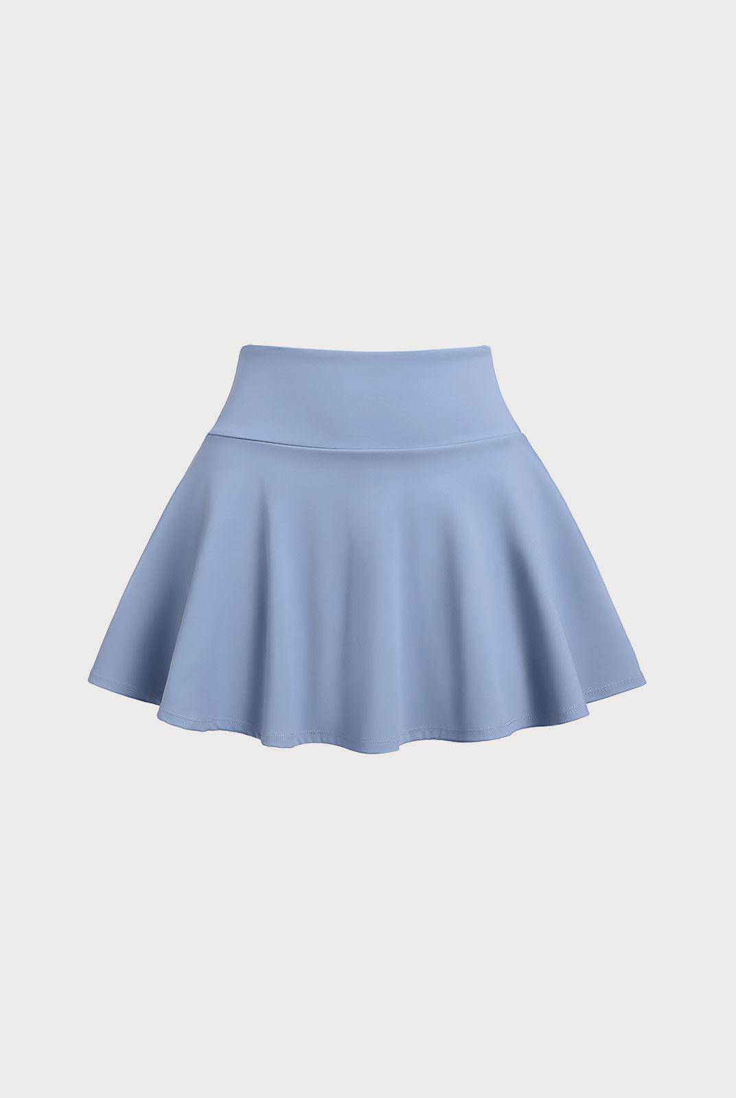 Women's Knitted Nylon Sports Skirt Blue Sustainable Yoga Bottoms - BERLOOK