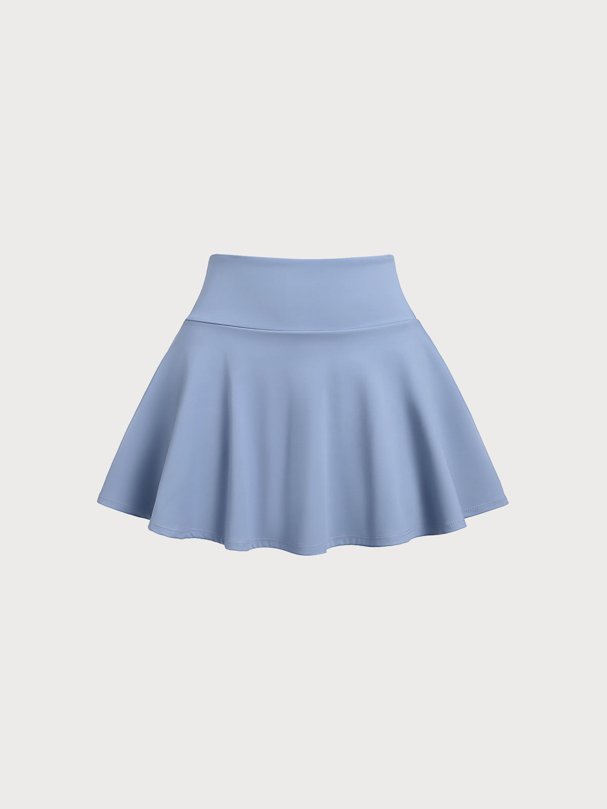 Women's Knitted Nylon Sports Skirt Blue Sustainable Yoga Bottoms - BERLOOK