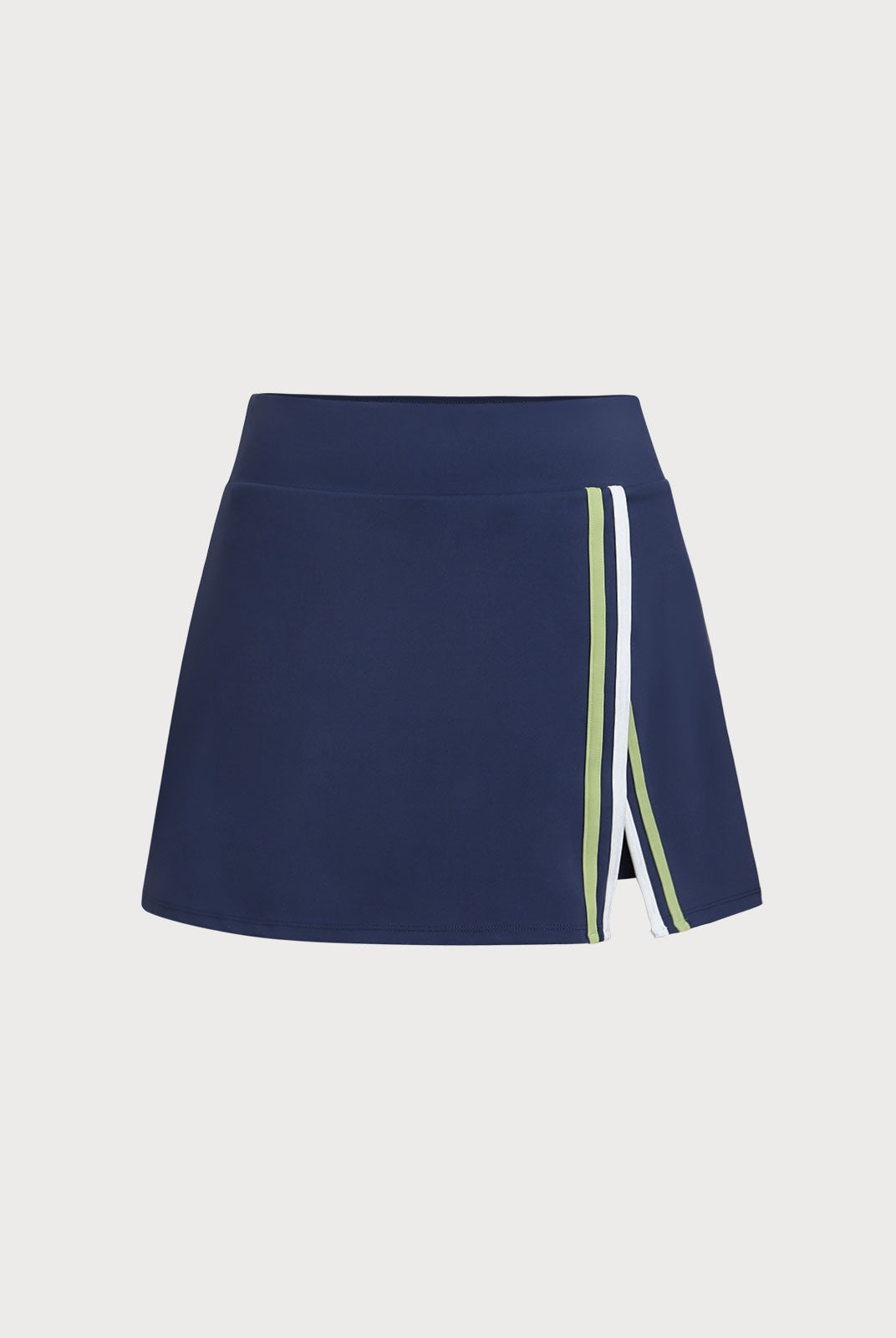 Women's Knitted Nylon Sports Skirt Blue Sustainable Yoga Bottoms - BERLOOK