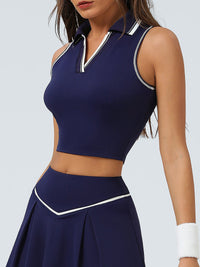 Women's Knitted Nylon Sports Tank Tops Sustainable Yoga Tops - BERLOOK