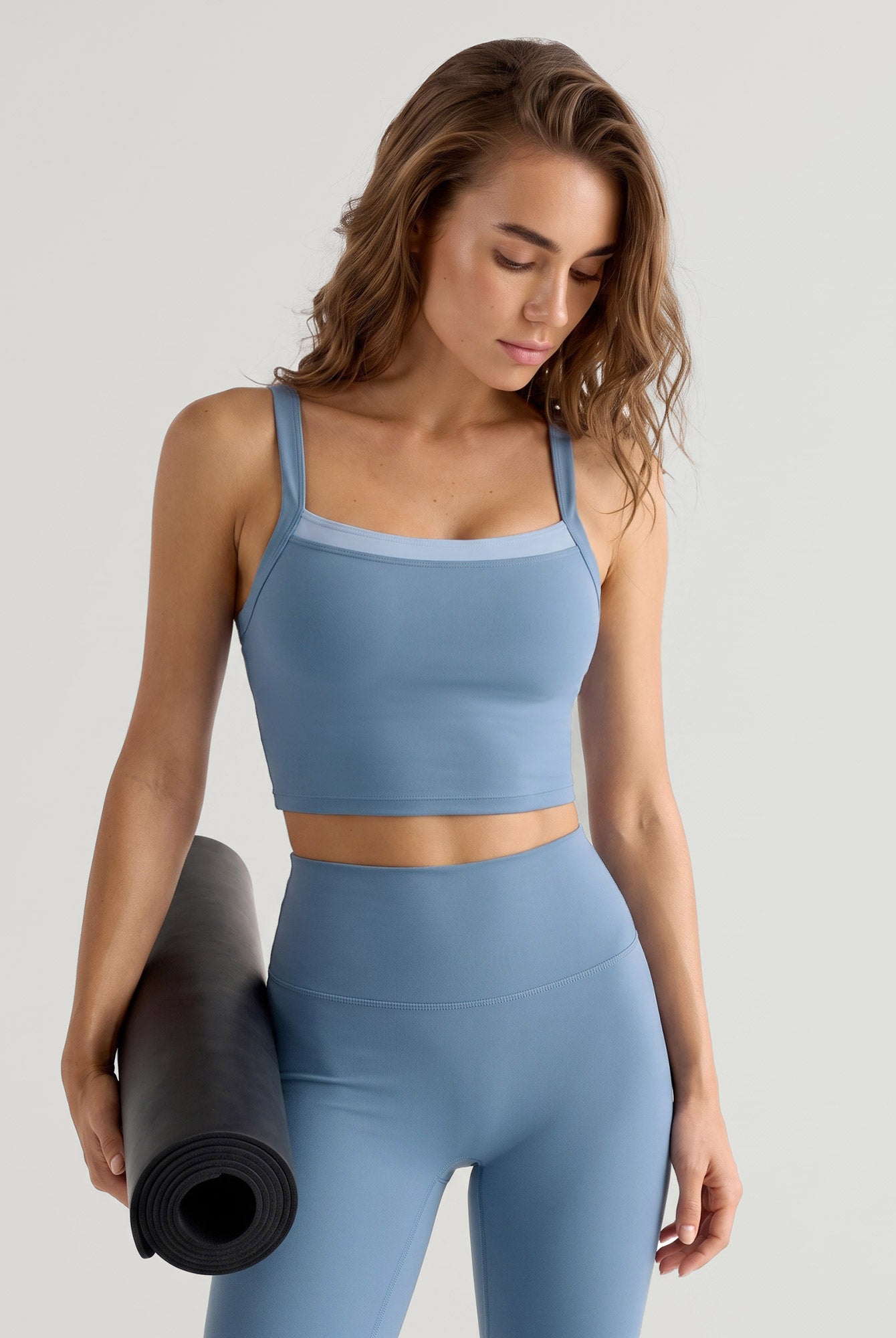 Women's Knitted Nylon Sports Yoga Camis Sustainable Yoga Tops - BERLOOK