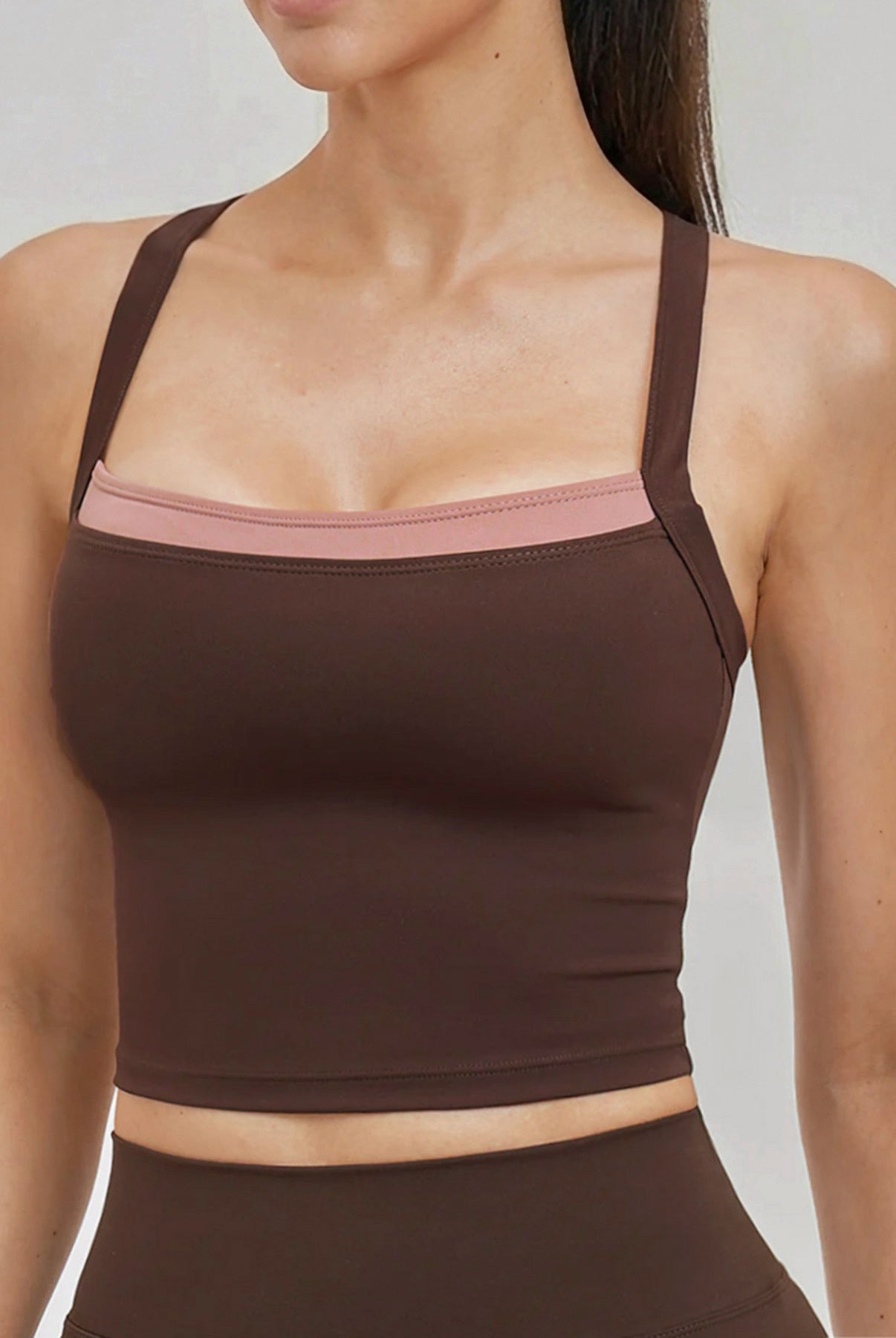 Women's Knitted Nylon Sports Yoga Camis Sustainable Yoga Tops - BERLOOK