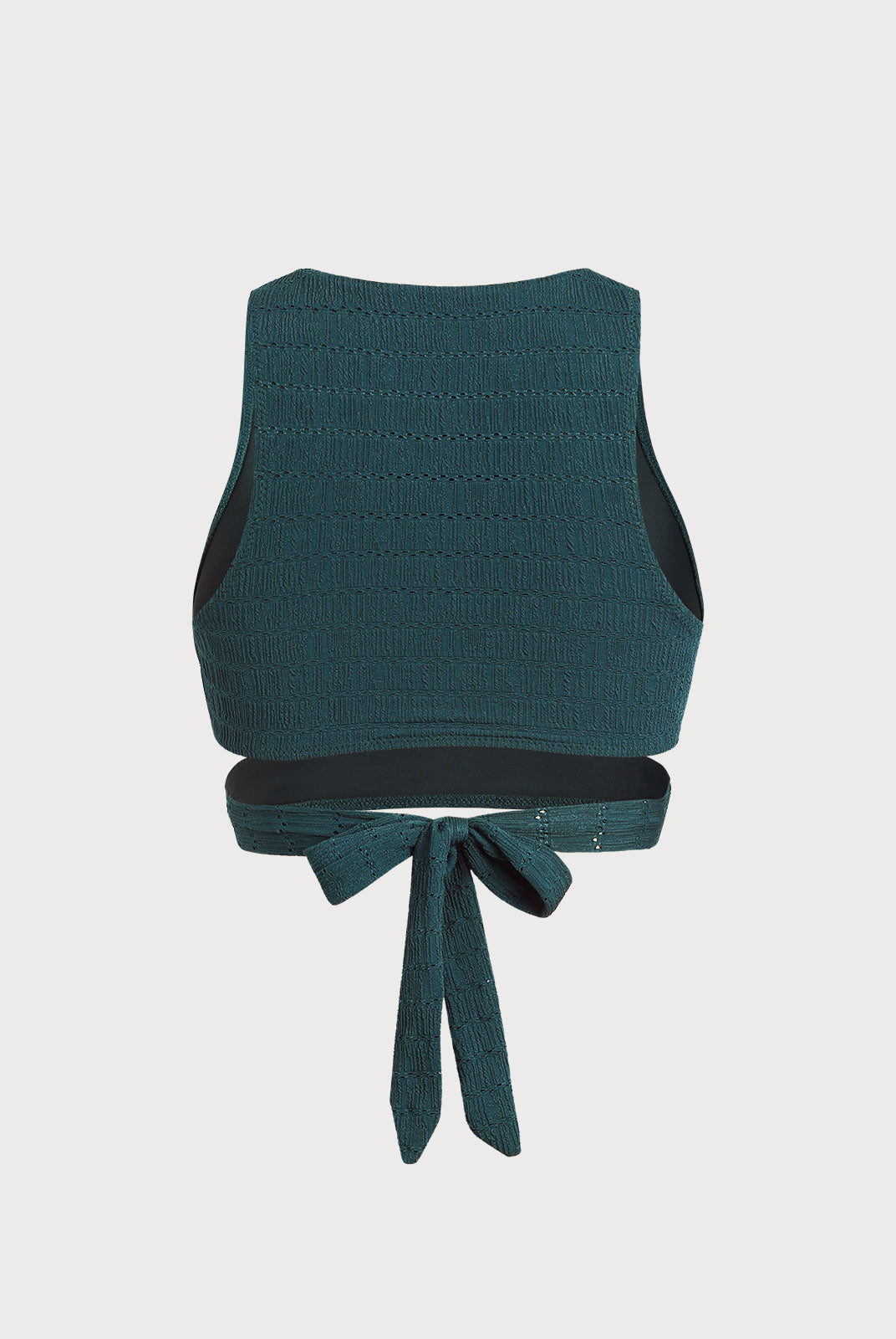 Women's Knitted Nylon Surf Top Sustainable Surfing Clothes - BERLOOK