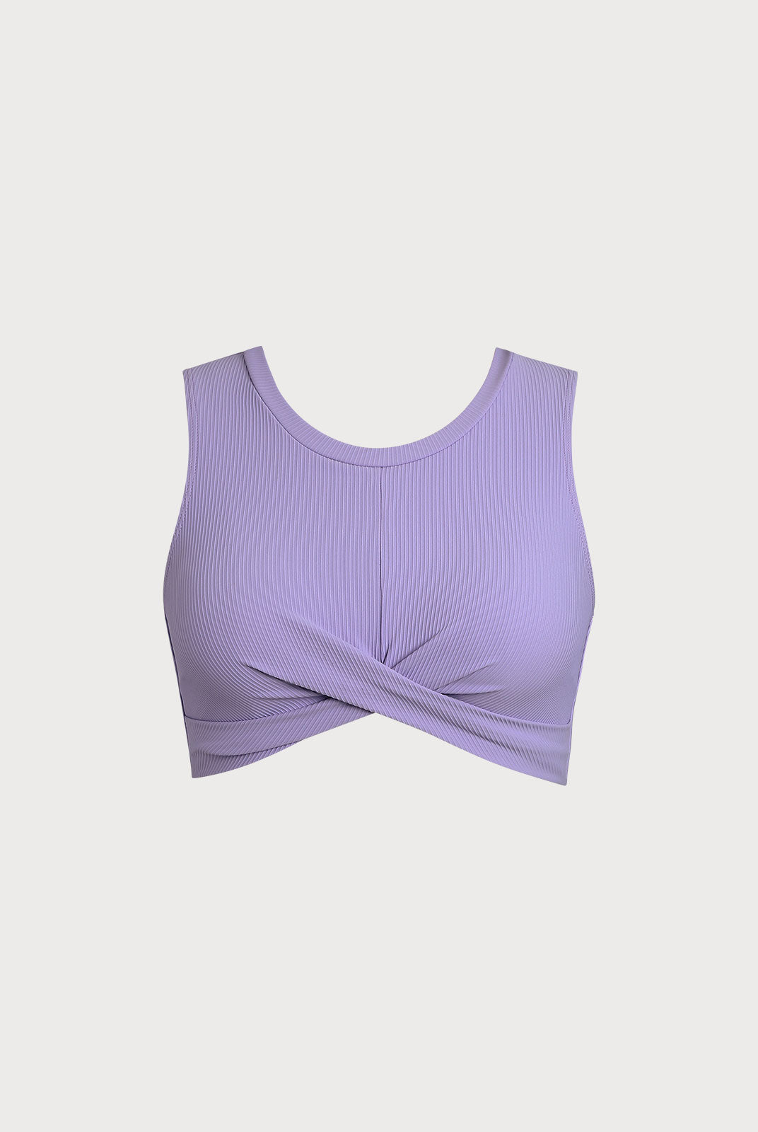 Women's Knitted Nylon Surfing Top Purple Sustainable Surfing Clothes - BERLOOK