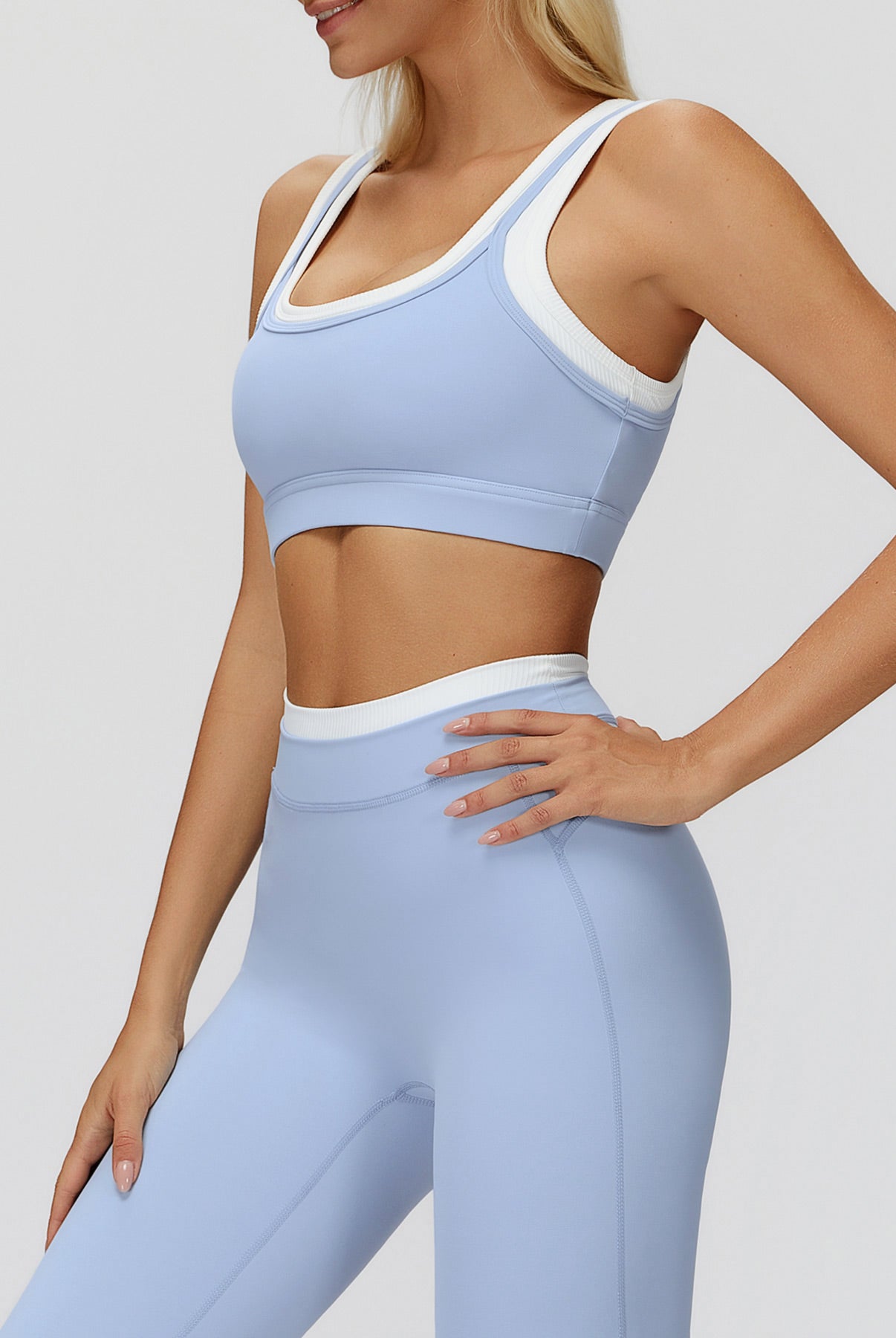 Women's Knitted Nylon Tank Tops Sustainable Yoga Tops - BERLOOK