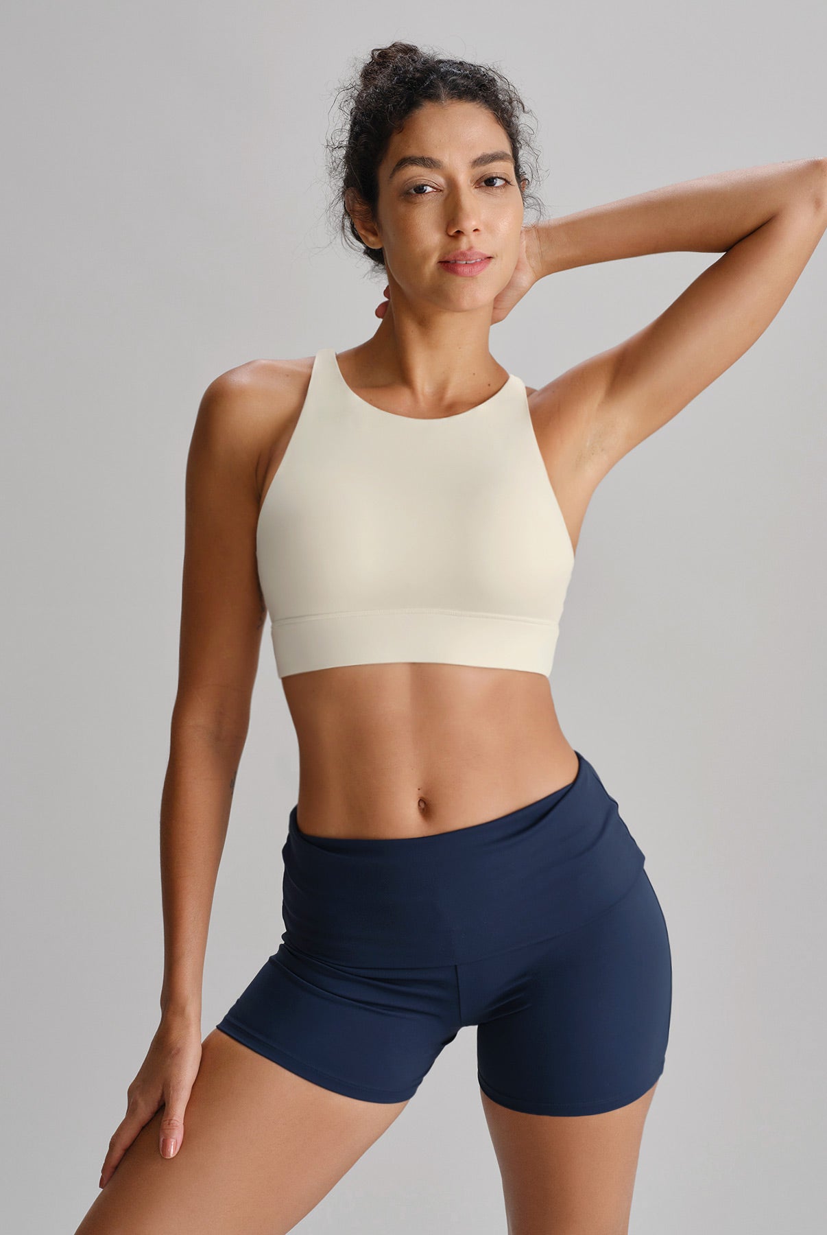 Women's Knitted Nylon Tank Tops Sustainable Yoga Tops - BERLOOK