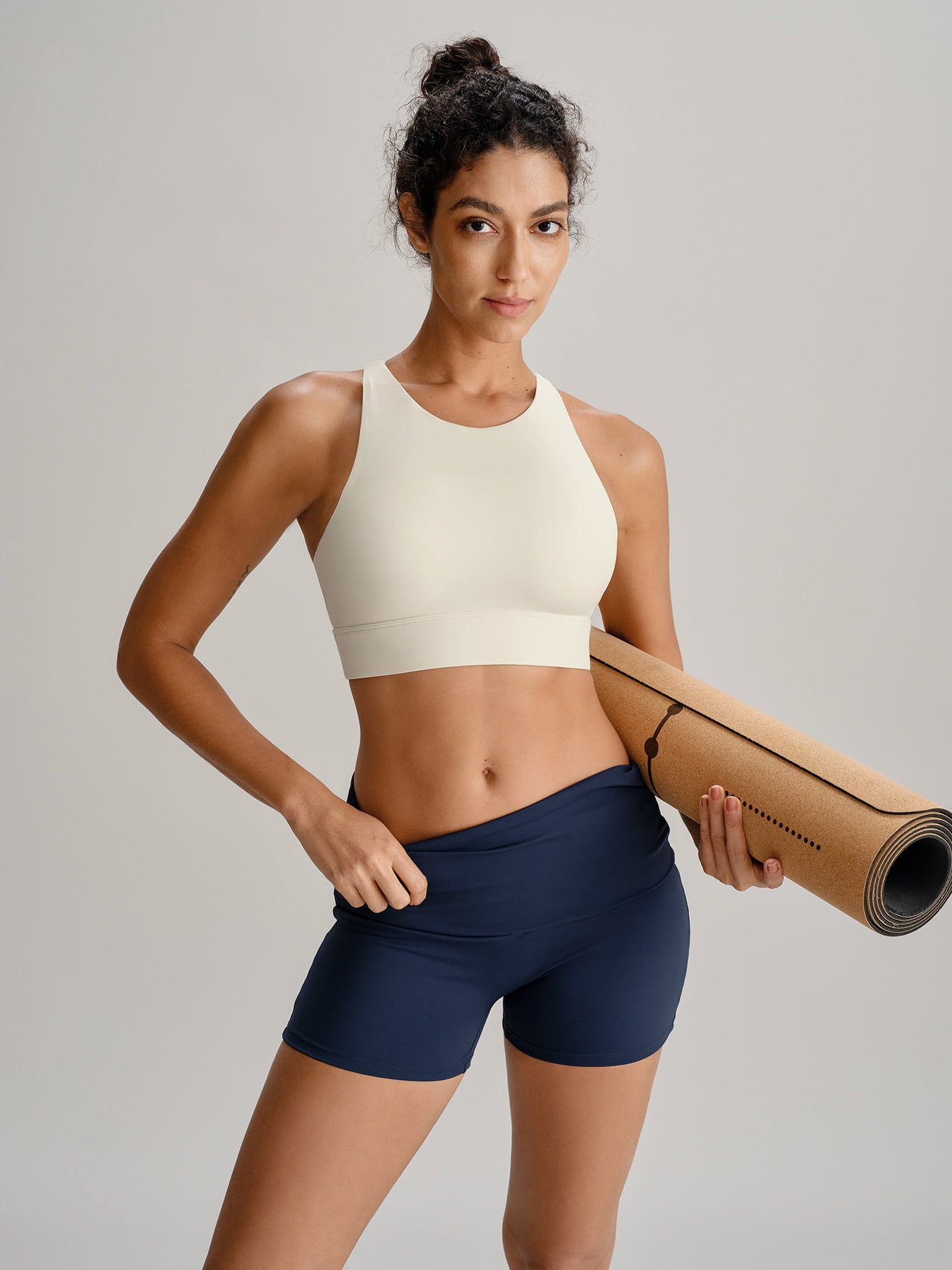 Women's Knitted Nylon Tank Tops Sustainable Yoga Tops - BERLOOK
