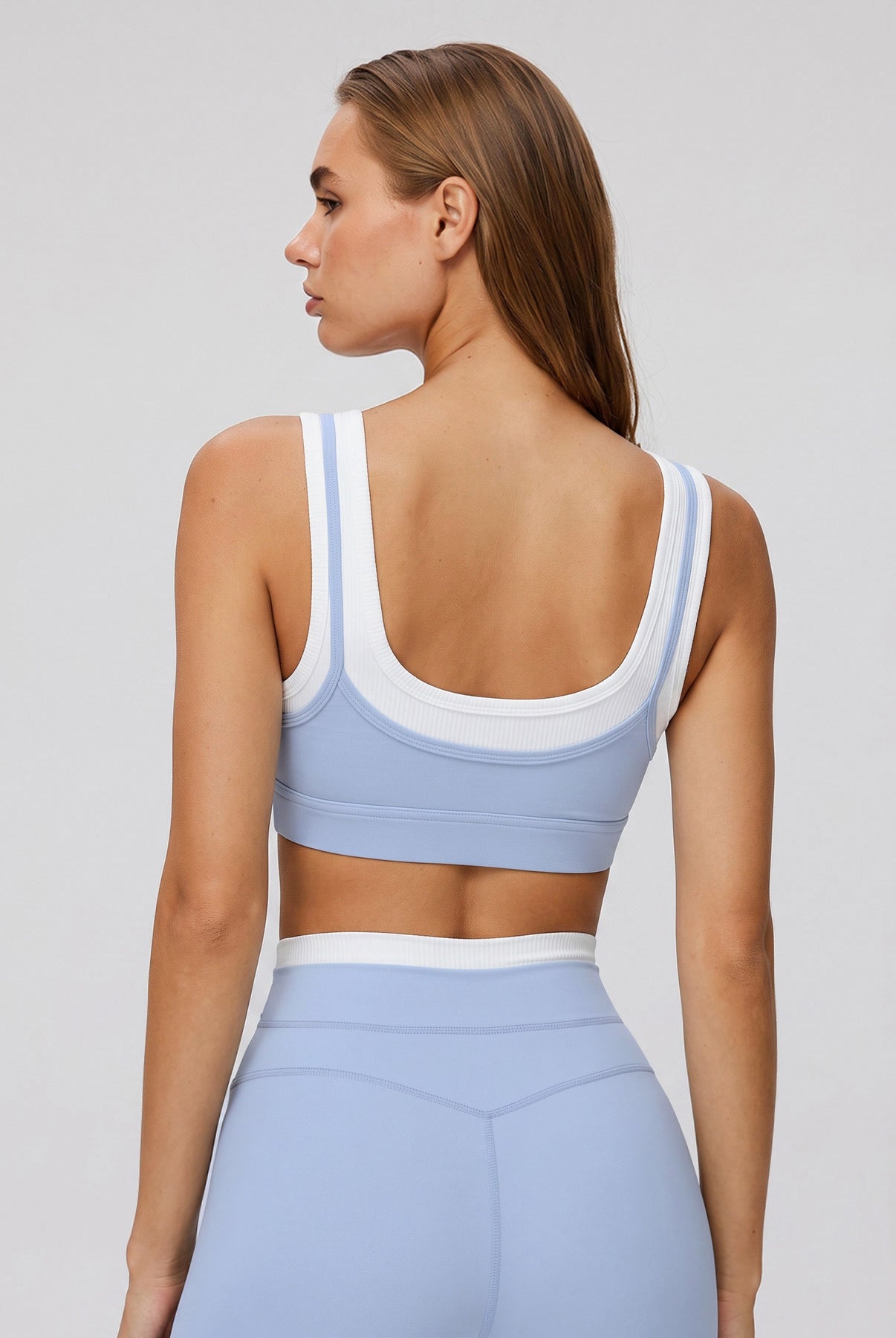 Women's Knitted Nylon Tank Tops Sustainable Yoga Tops - BERLOOK