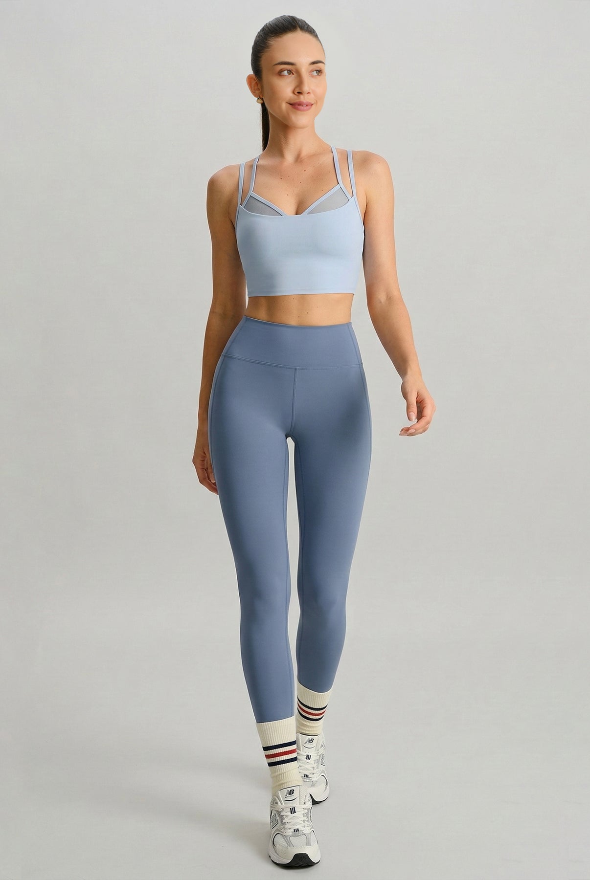 Women's Knitted Nylon Yoga Camis Sustainable Yoga Tops - BERLOOK
