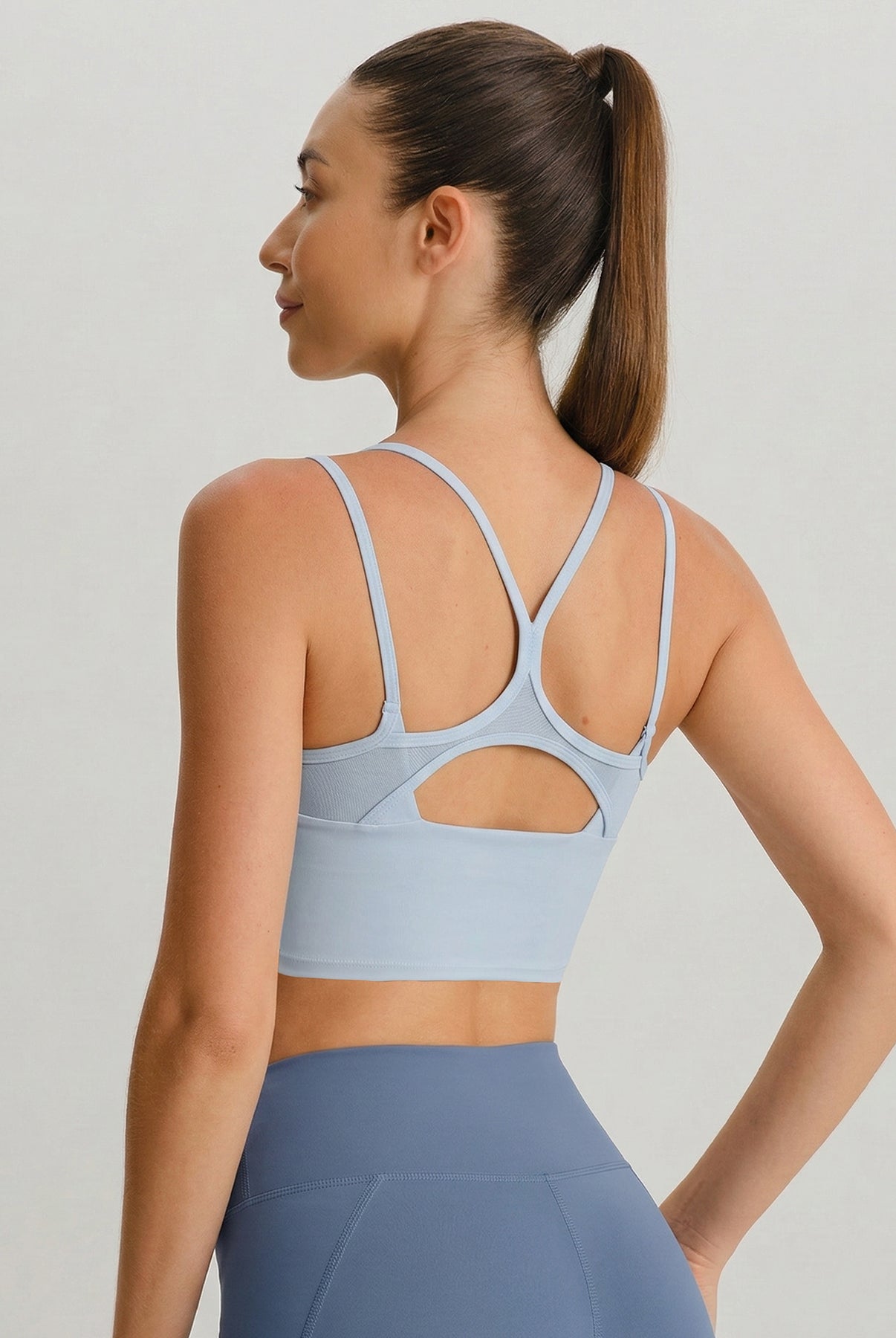 Women's Knitted Nylon Yoga Camis Sustainable Yoga Tops - BERLOOK