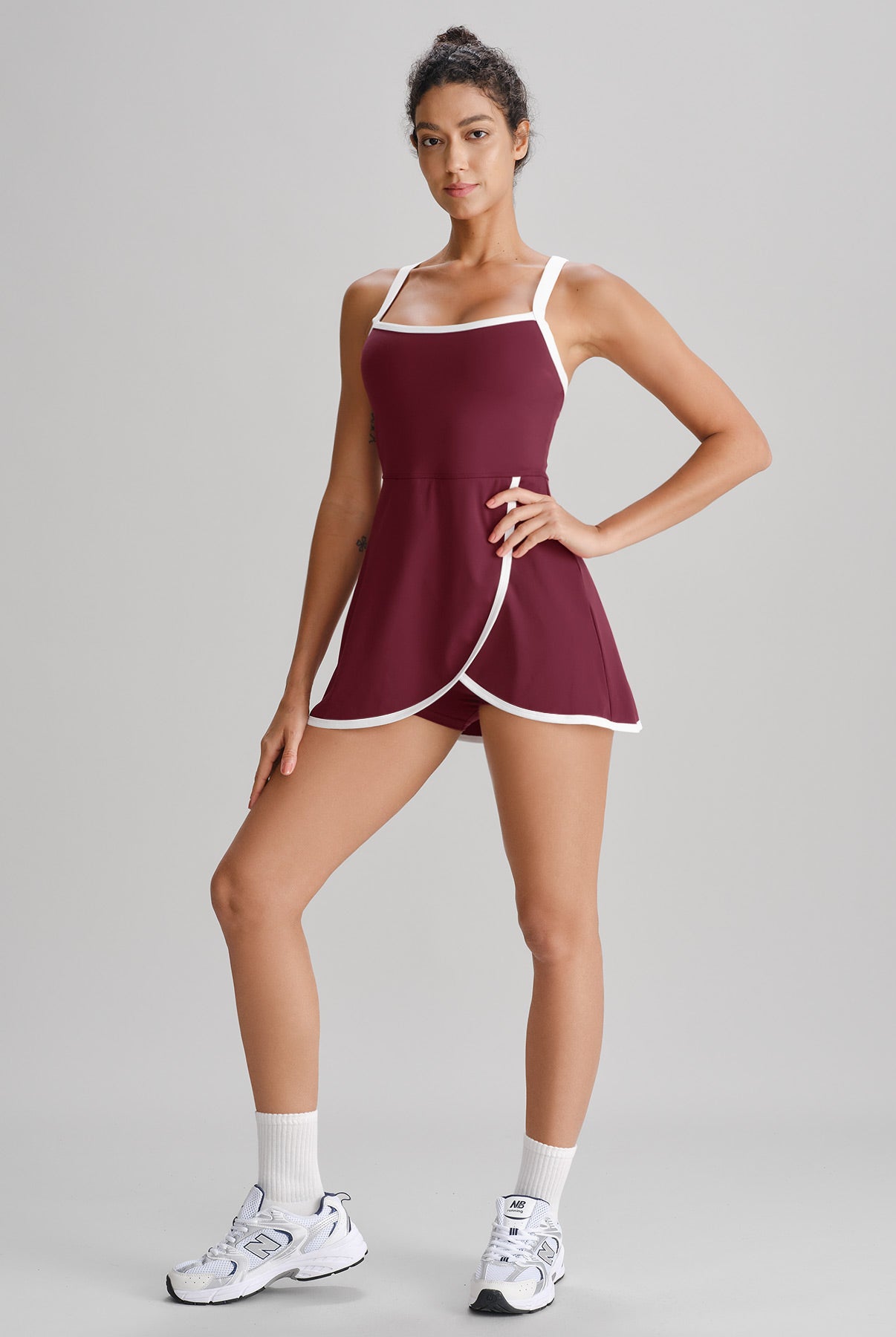 Women's Knitted Nylon Yoga Dresses Sustainable Yoga Dresses&Yoga Jumpsuit - BERLOOK