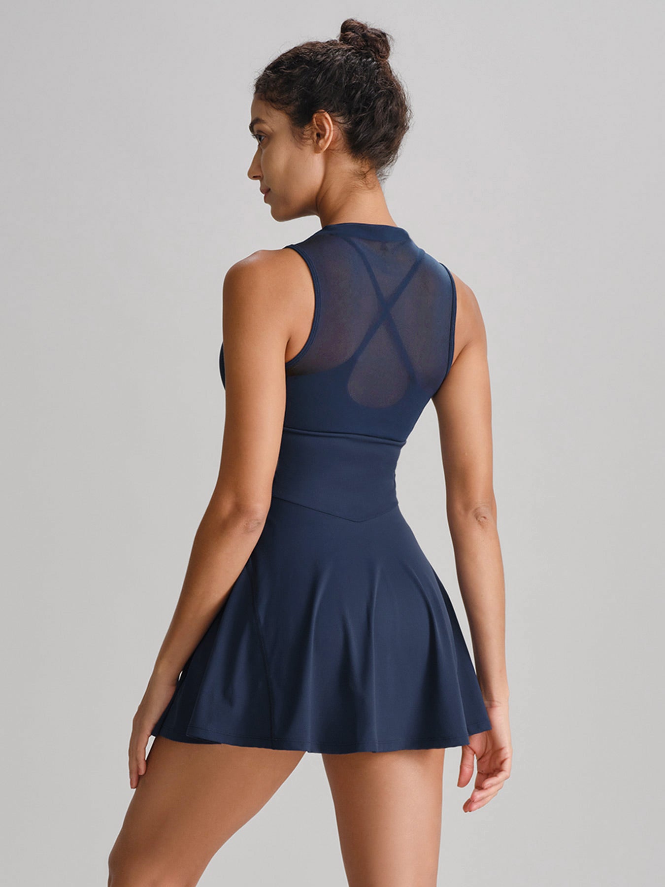 Women's Knitted Nylon Yoga Dresses Sustainable Yoga Dresses&Yoga Jumpsuit - BERLOOK