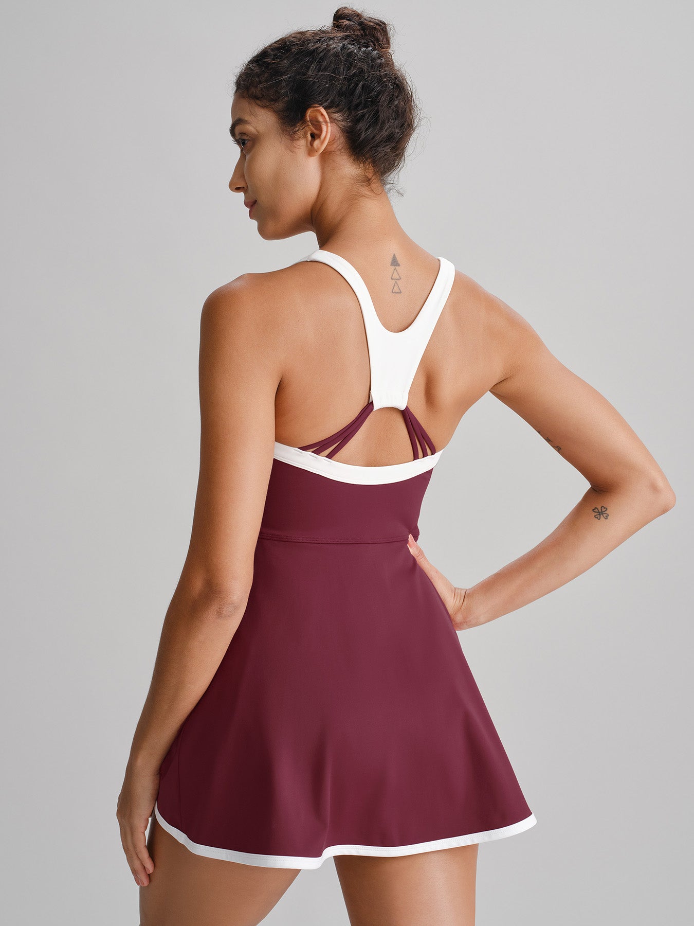 Women's Knitted Nylon Yoga Dresses Sustainable Yoga Dresses&Yoga Jumpsuit - BERLOOK