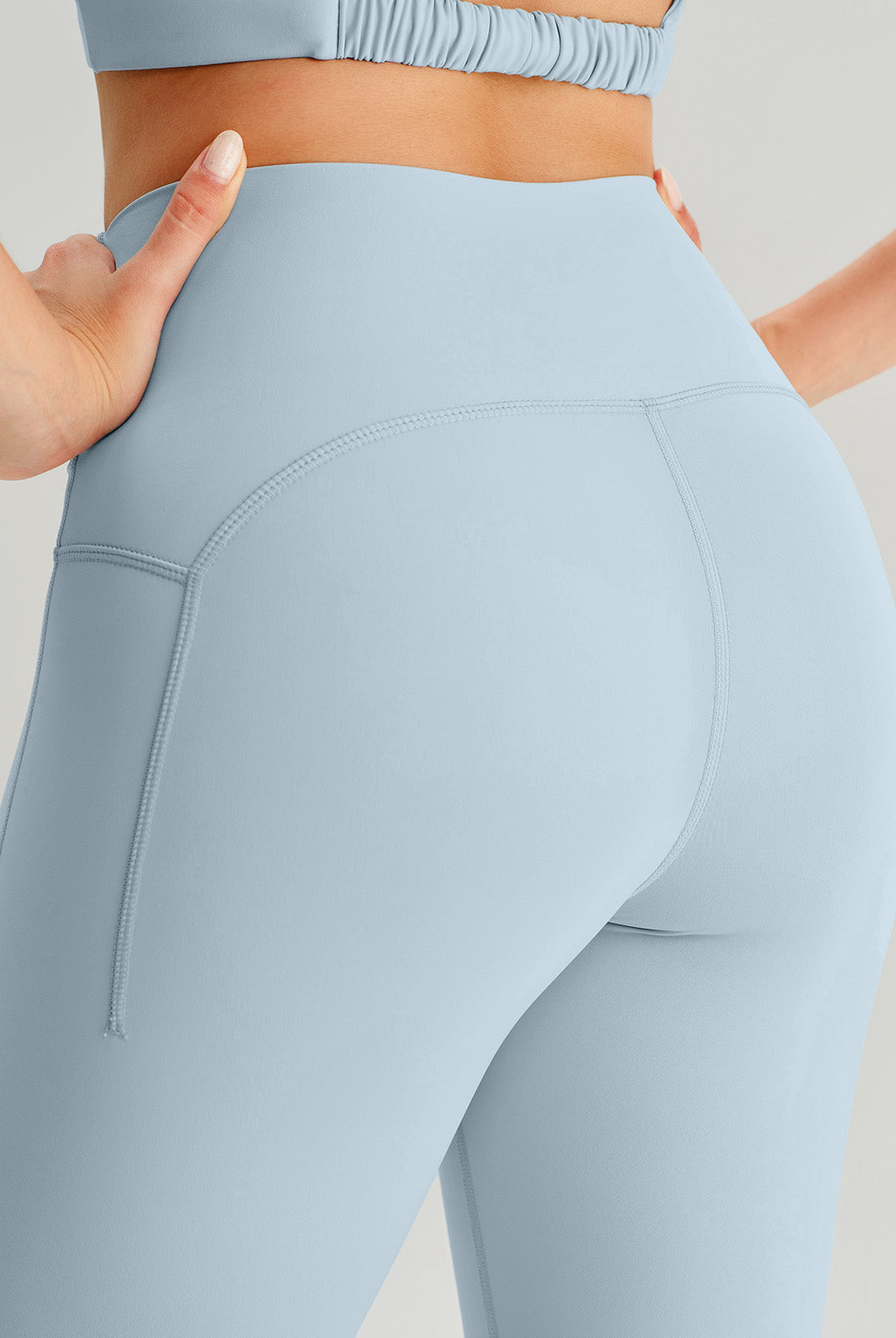 Women's Knitted Nylon Yoga Leggings Sustainable Yoga Bottoms - BERLOOK